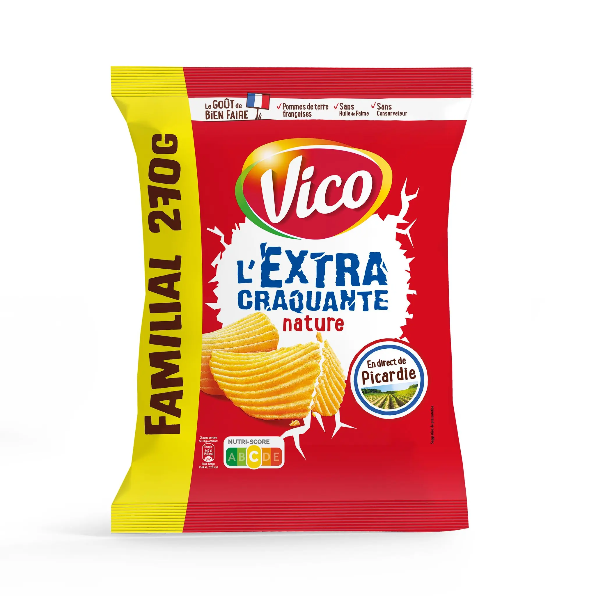 VICO Chips ondulées extra craquantes nature