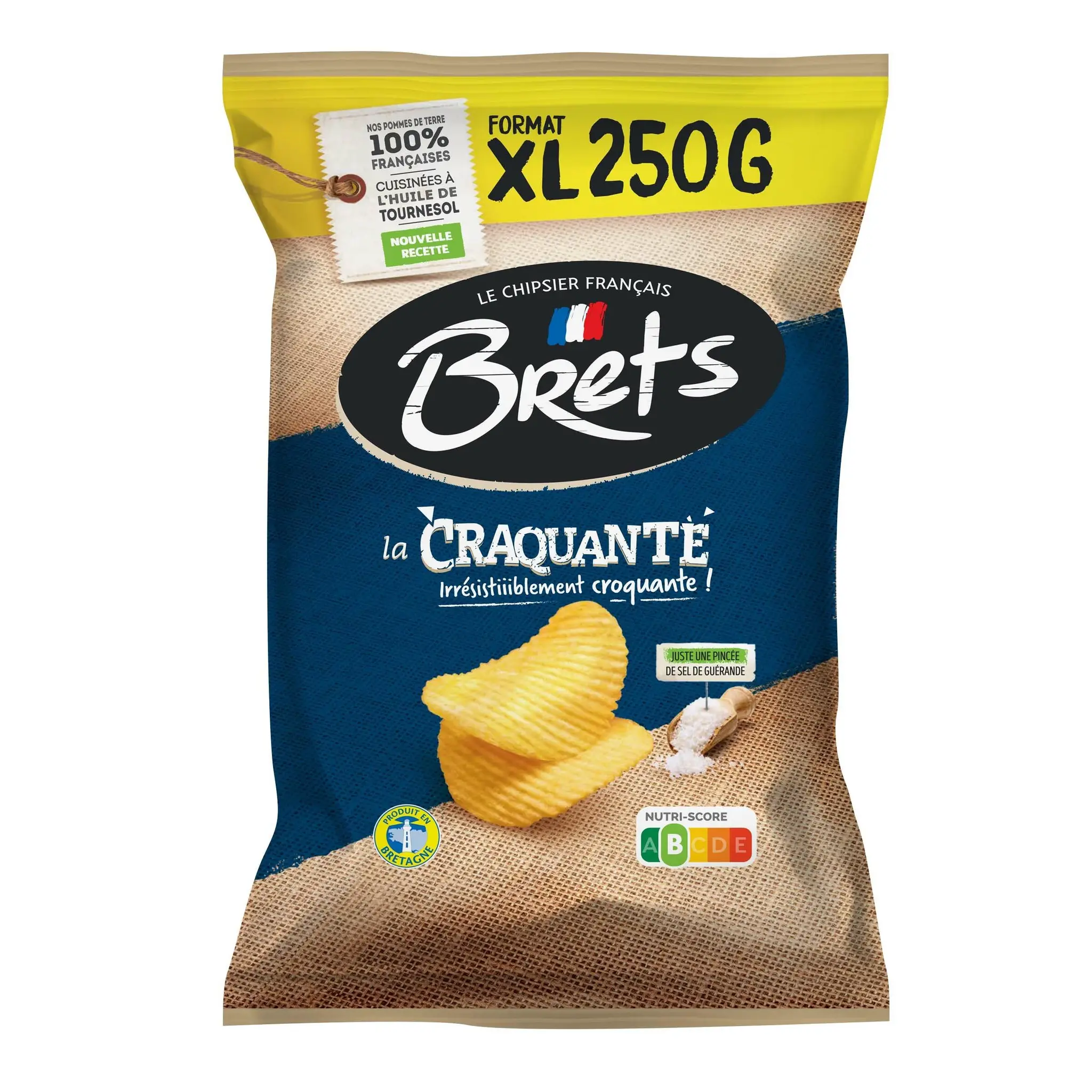 BRETS Chips ondulées la Craquante nature