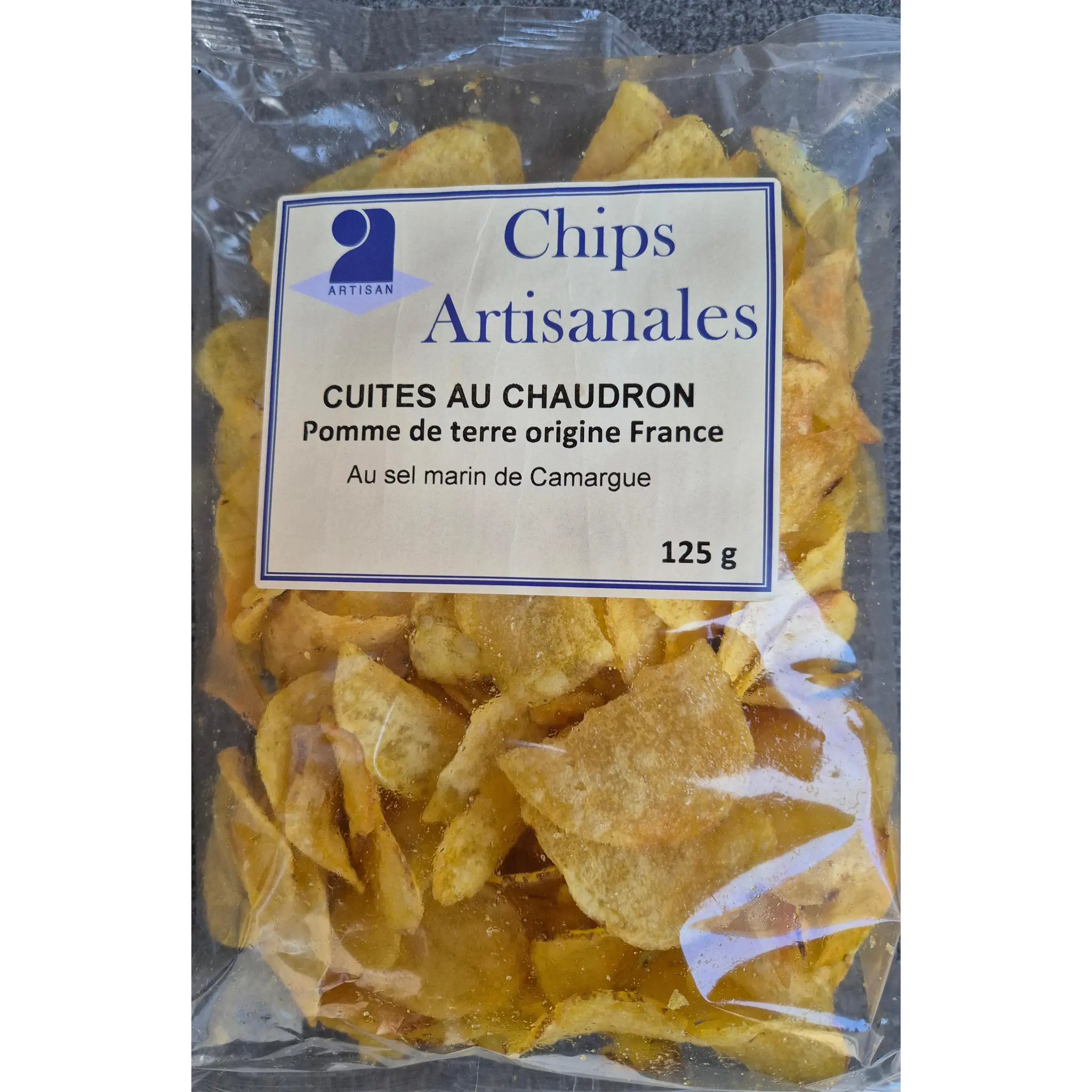 Chips artisanales au sel marin de Camargue