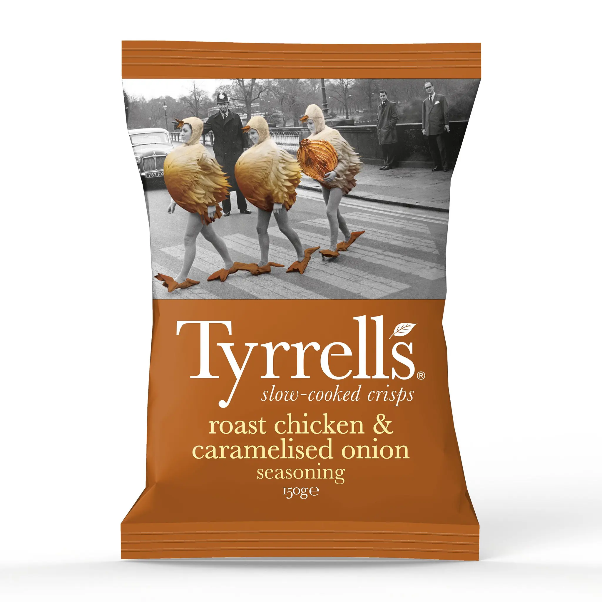 TYRRELL'S Chips poulet rôti et oignons caramélisés