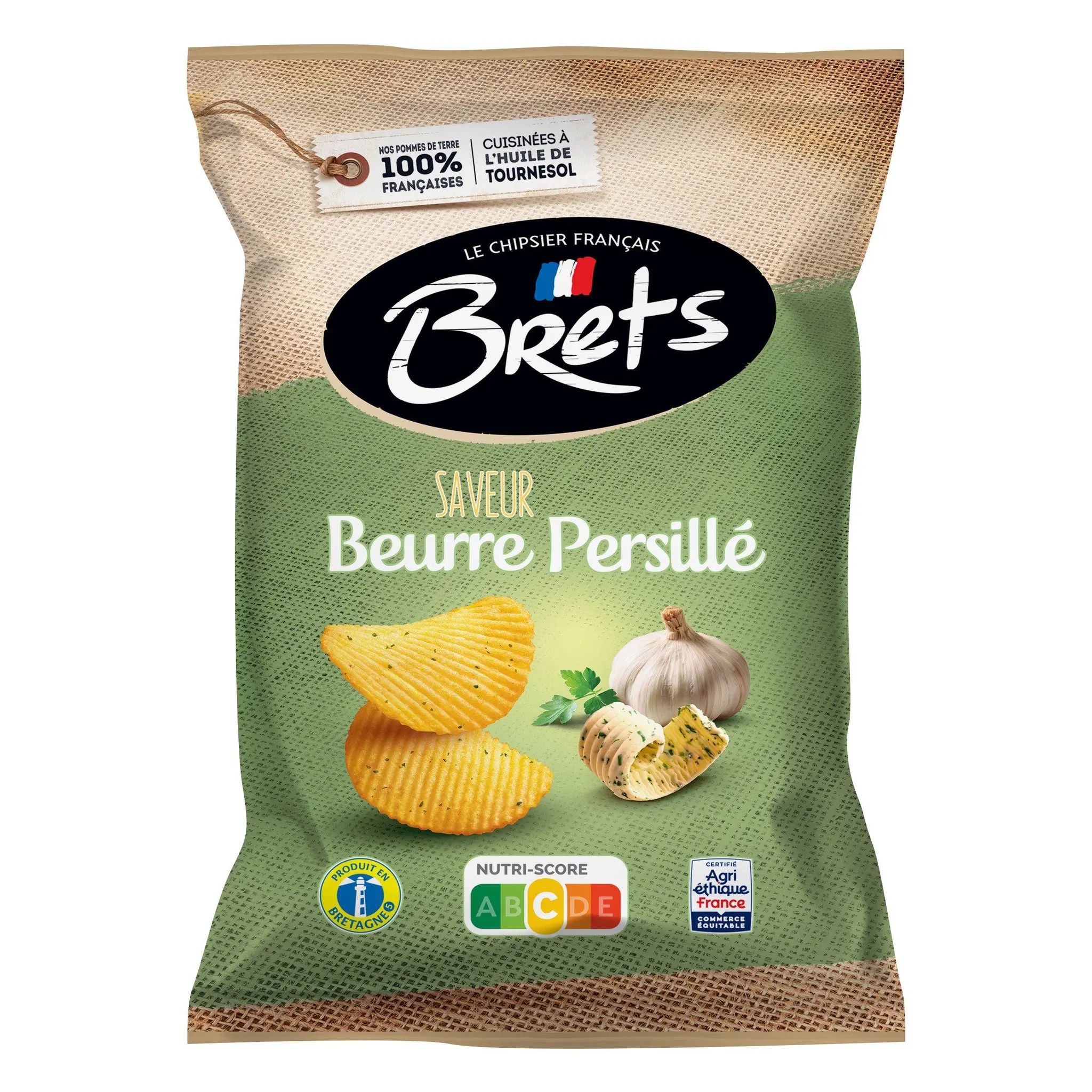 BRETS Chips ondulées saveur Beurre Persillé