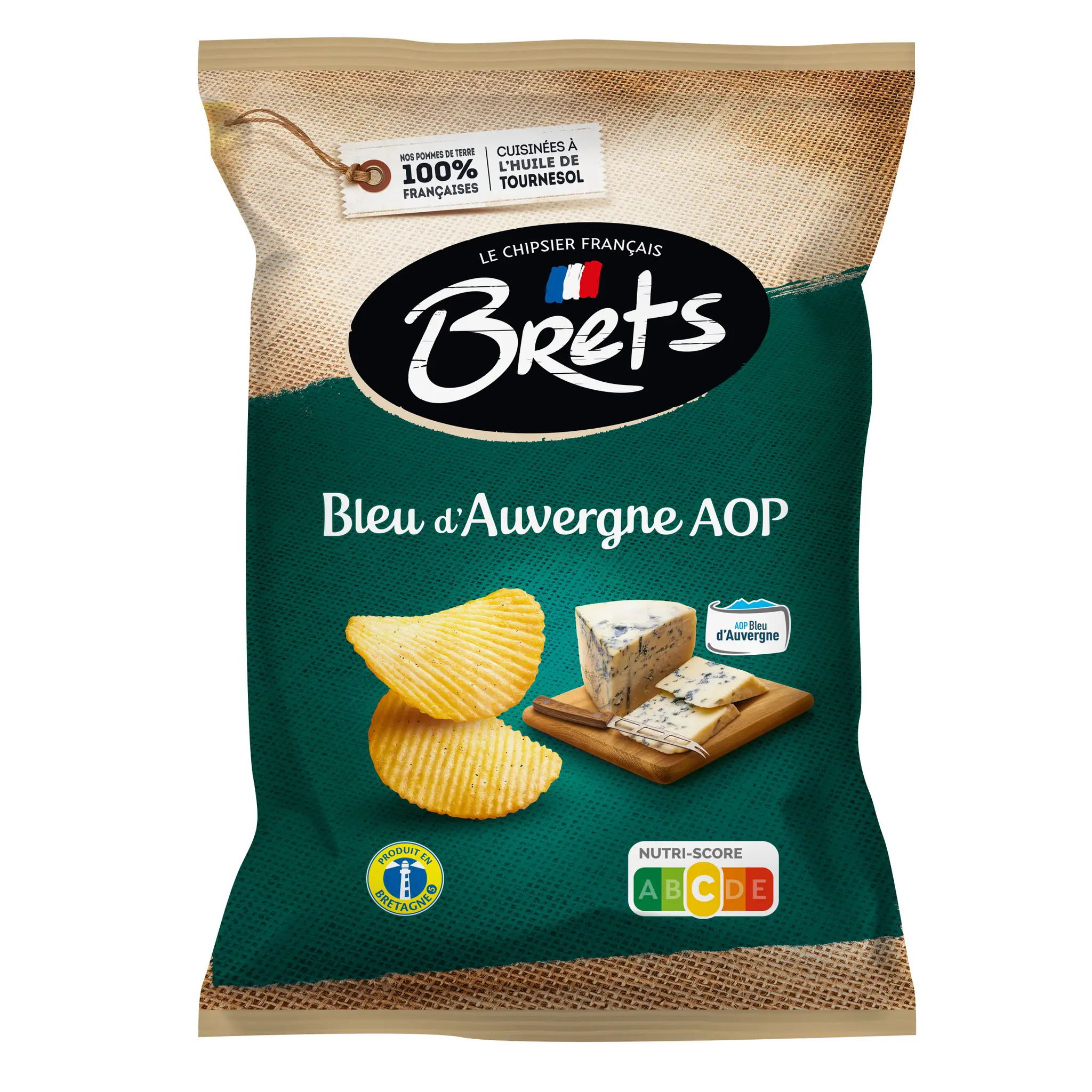 BRETS Chips ondulées Bleu d'Auvergne AOP
