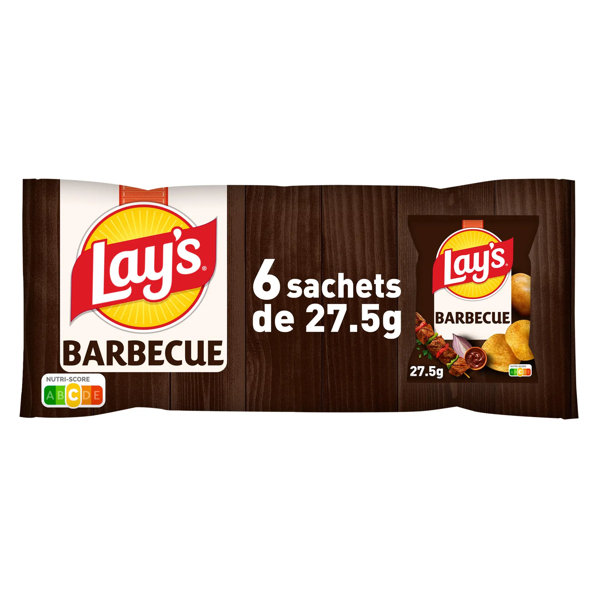 LAY'S Chips barbecue en sachets individuel