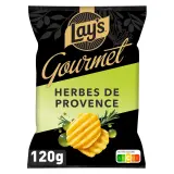 LAY'S Gourmet chips ondulées saveur herbes de Provence
