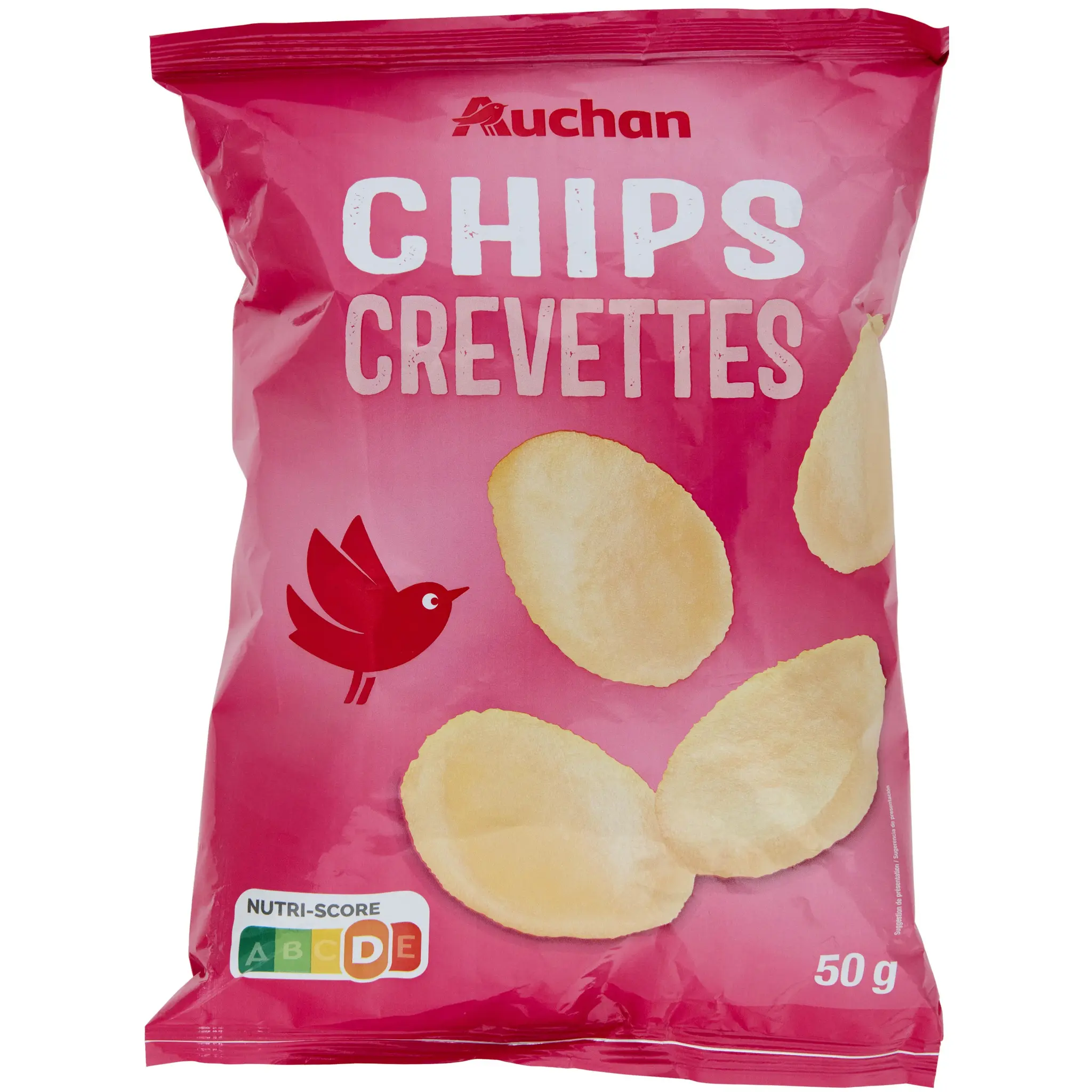 AUCHAN Chips saveur crevettes