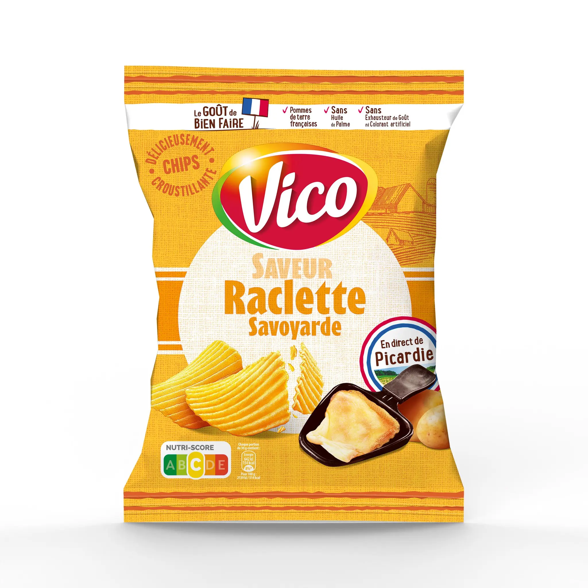 VICO Chips ondulées saveur raclette savoyarde