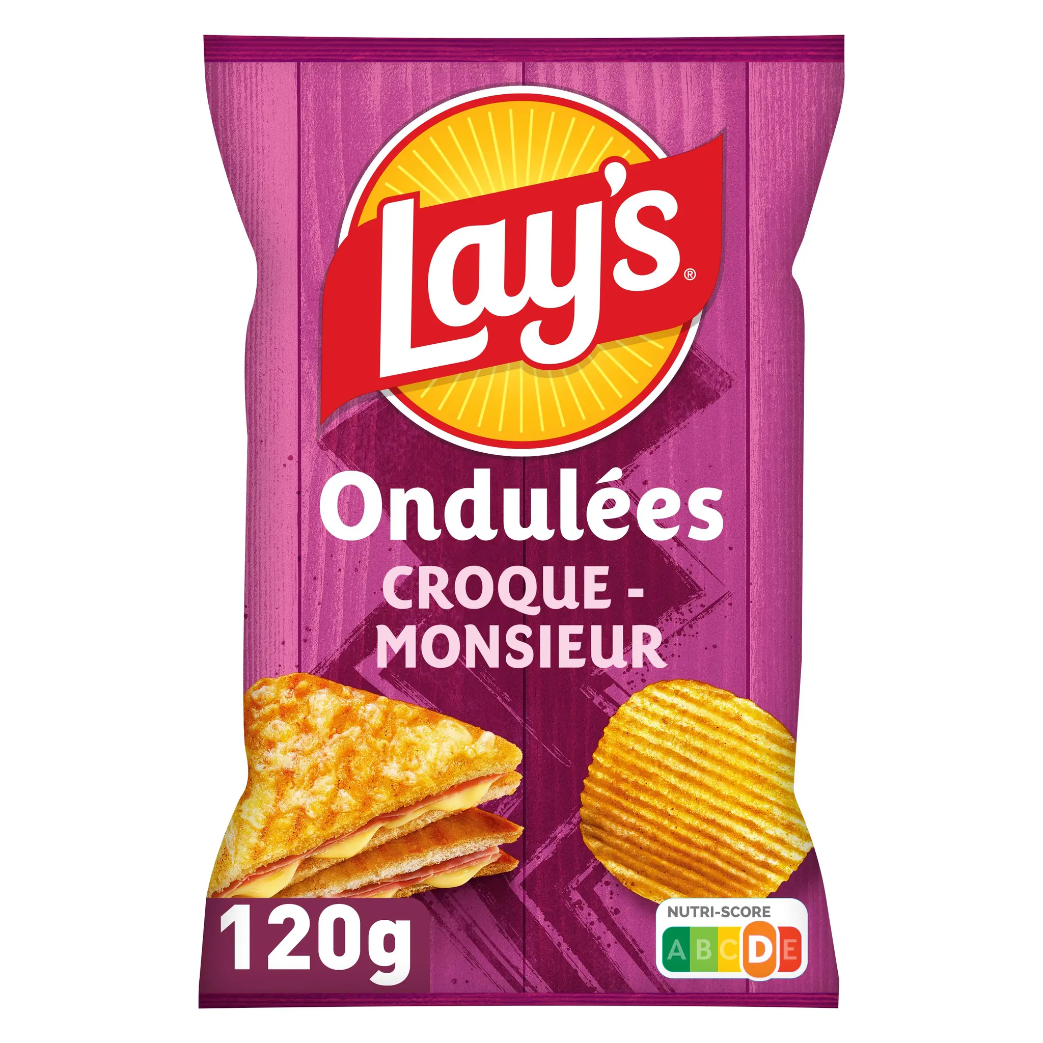 LAY'S Chips ondulées saveur croque-monsieur