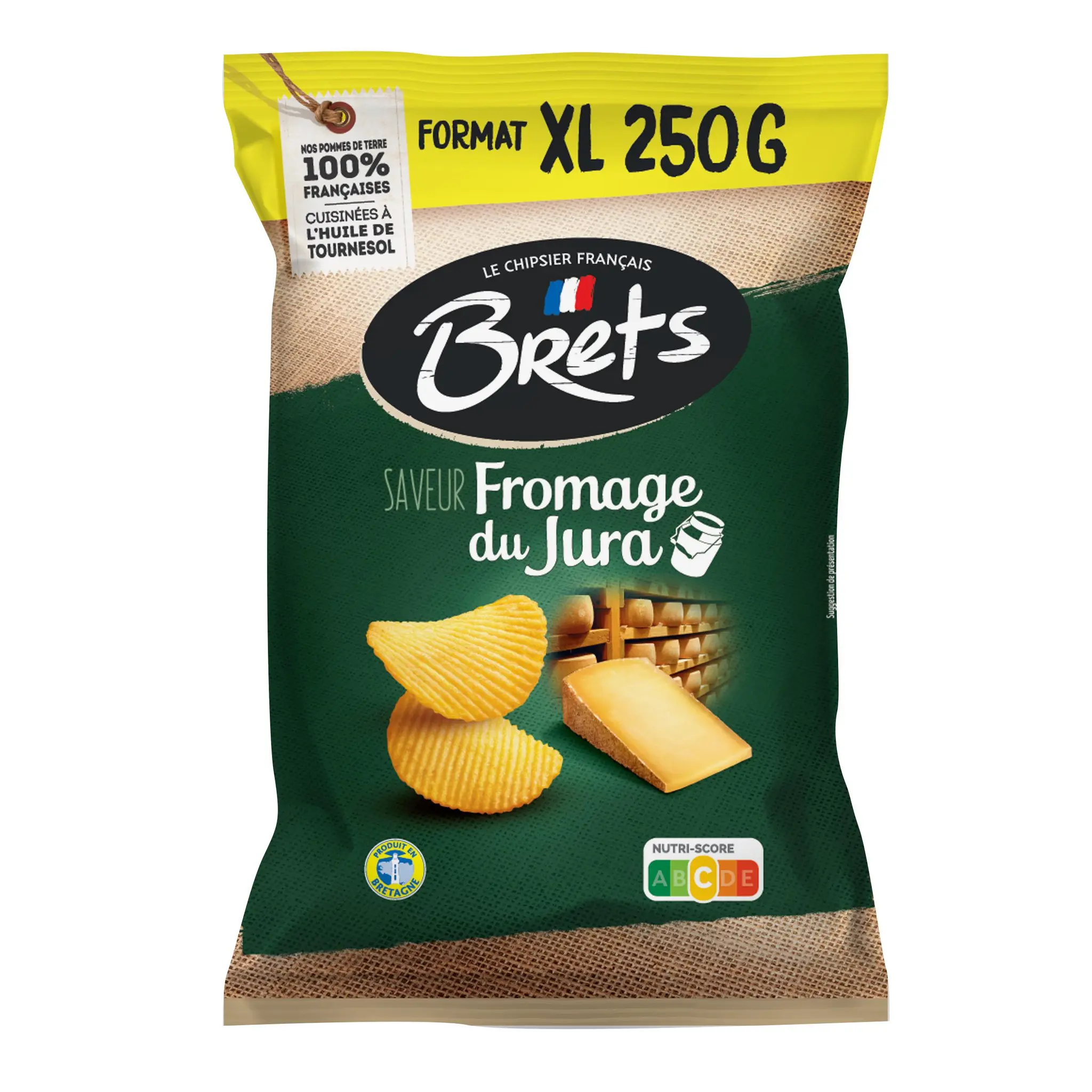 BRETS Chips du Jura au fromage format XL