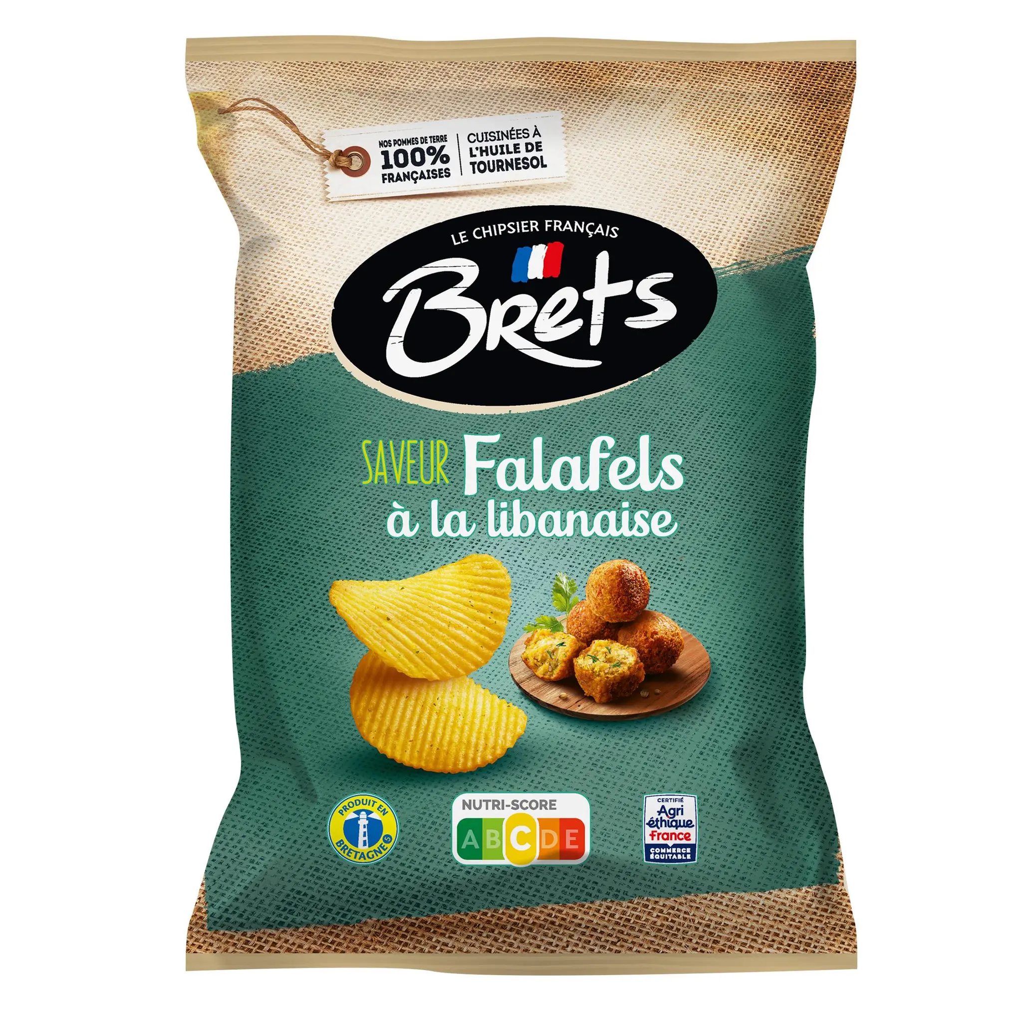 BRETS Chips de pommes de terre saveur falafels à la libanaise