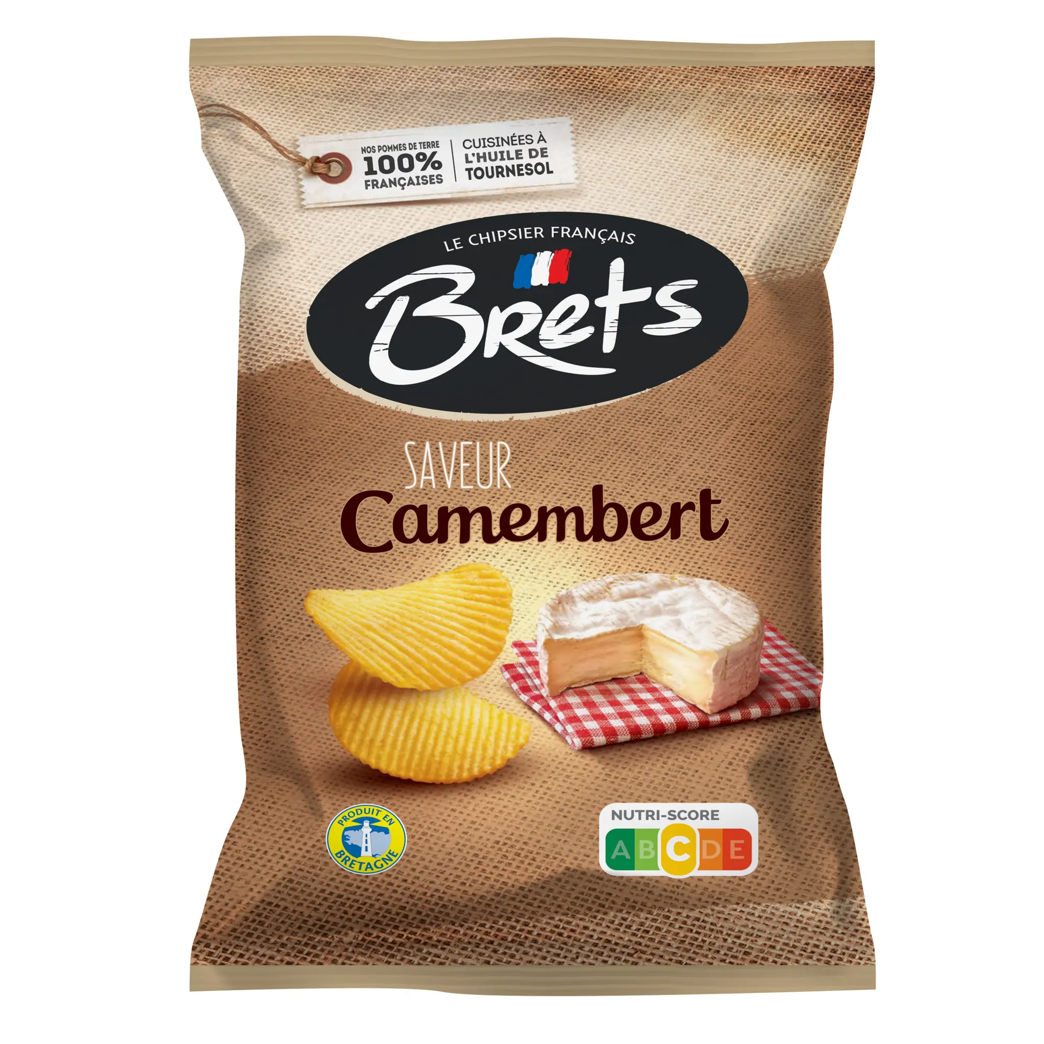 BRETS Chips ondulées saveur camembert