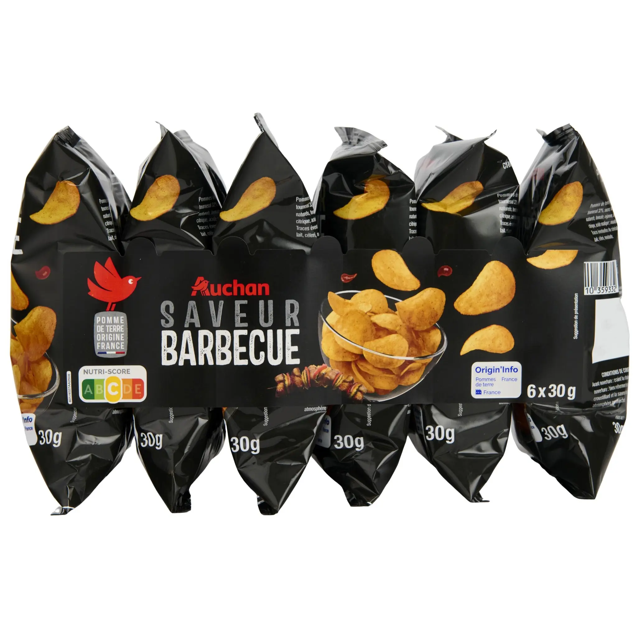 AUCHAN Chips au barbecue