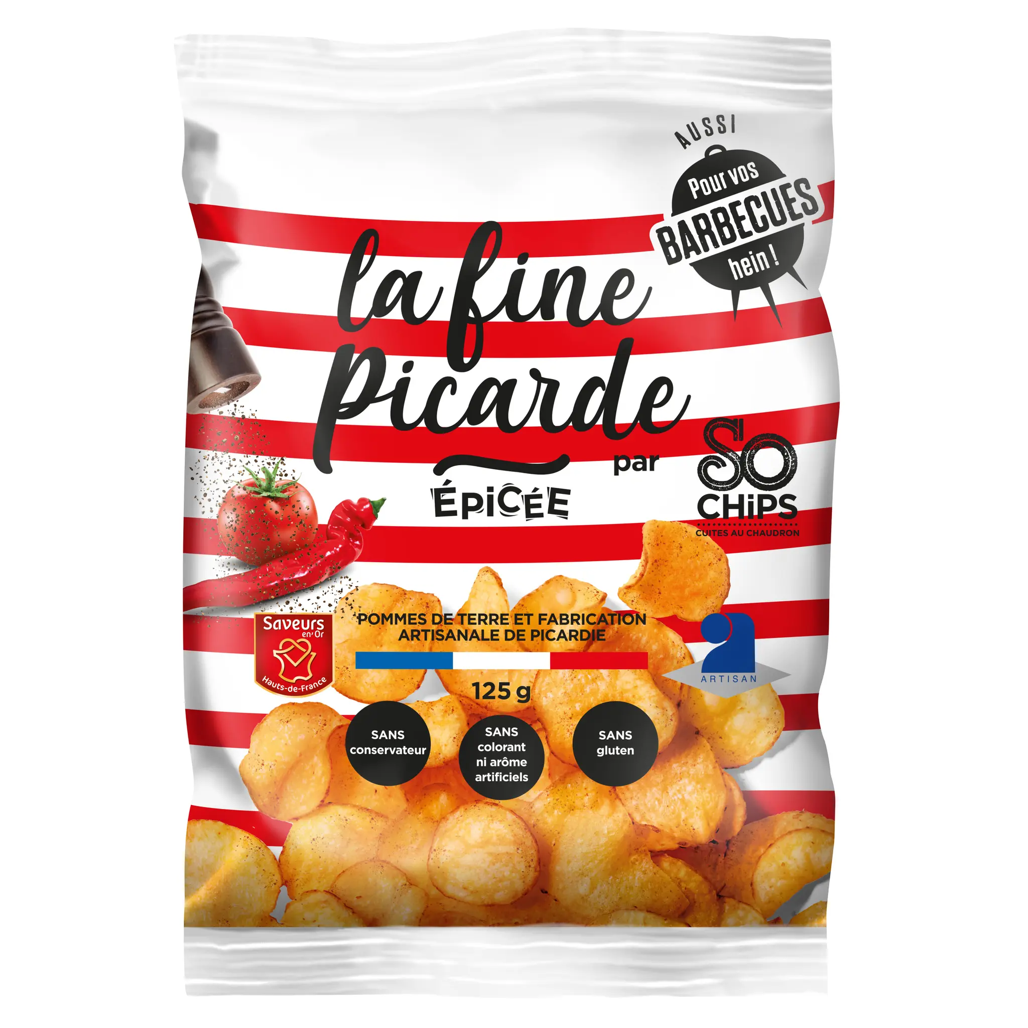 SO CHIPS La fine picarde épicée sans gluten