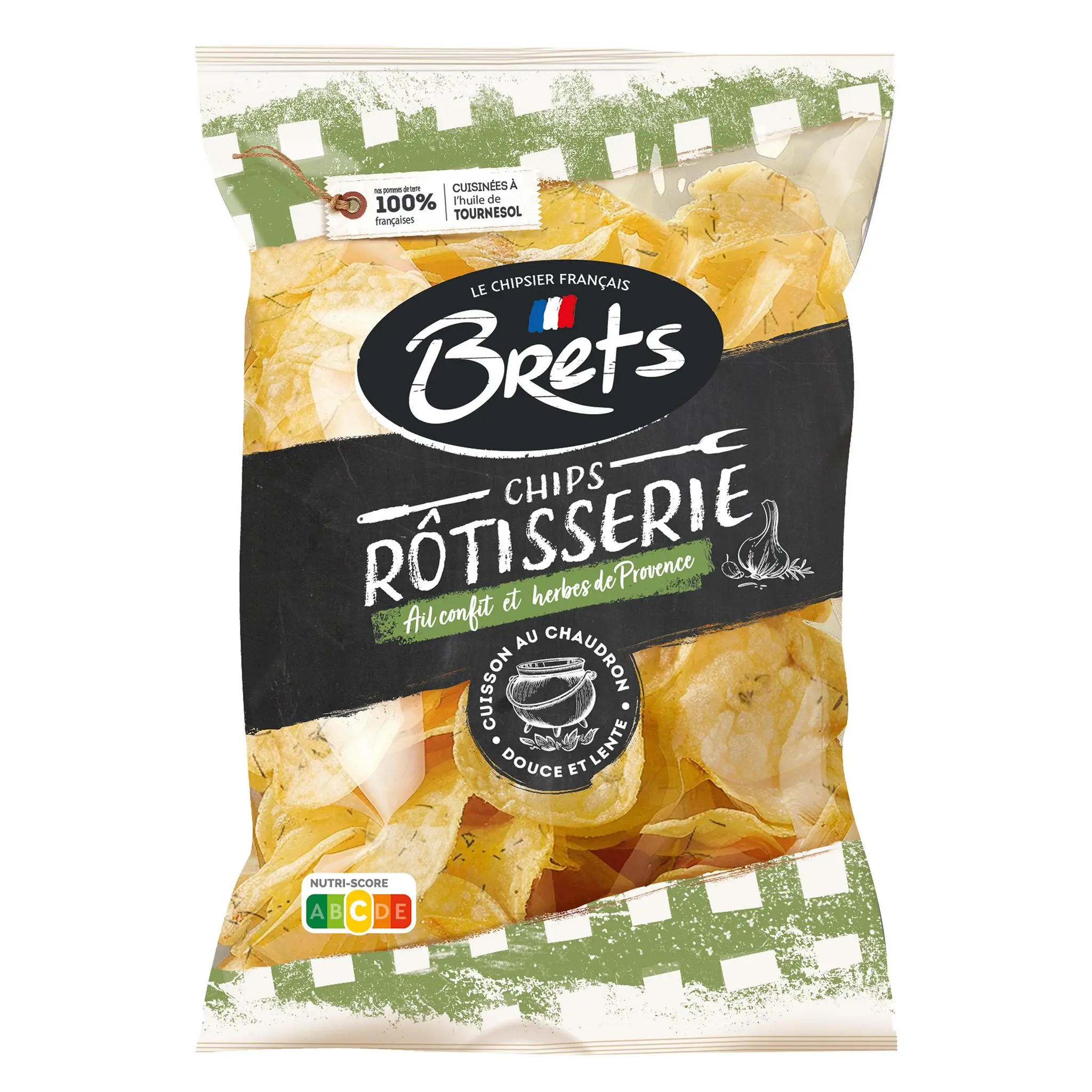 BRETS Chips rôtisserie à l'ail confit et aux herbes de Provence