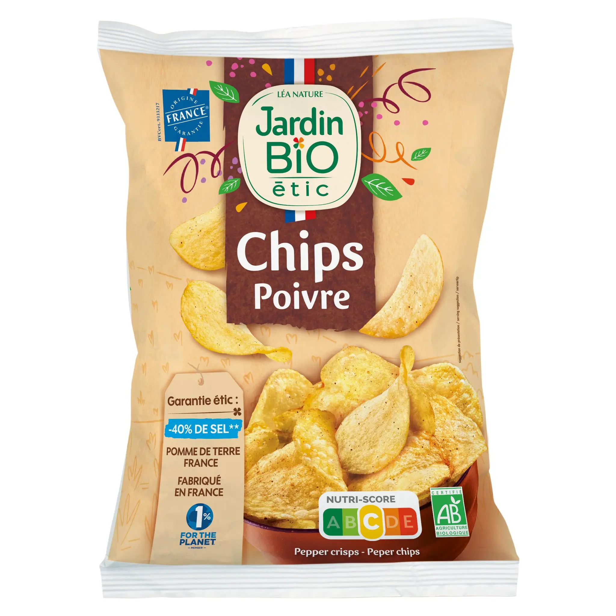 JARDIN BIO ETIC Chips poivre