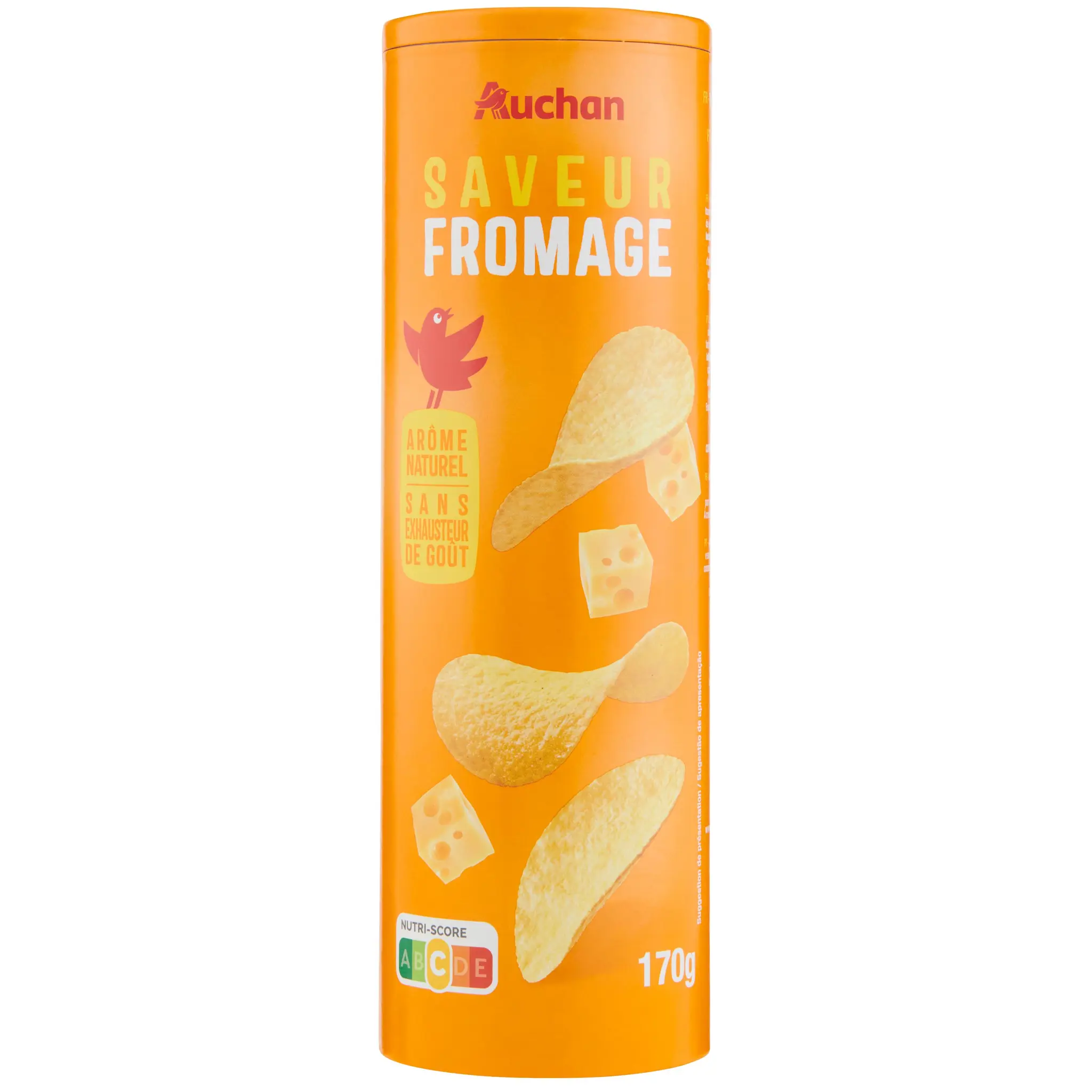 AUCHAN Chips tuiles saveur emmental