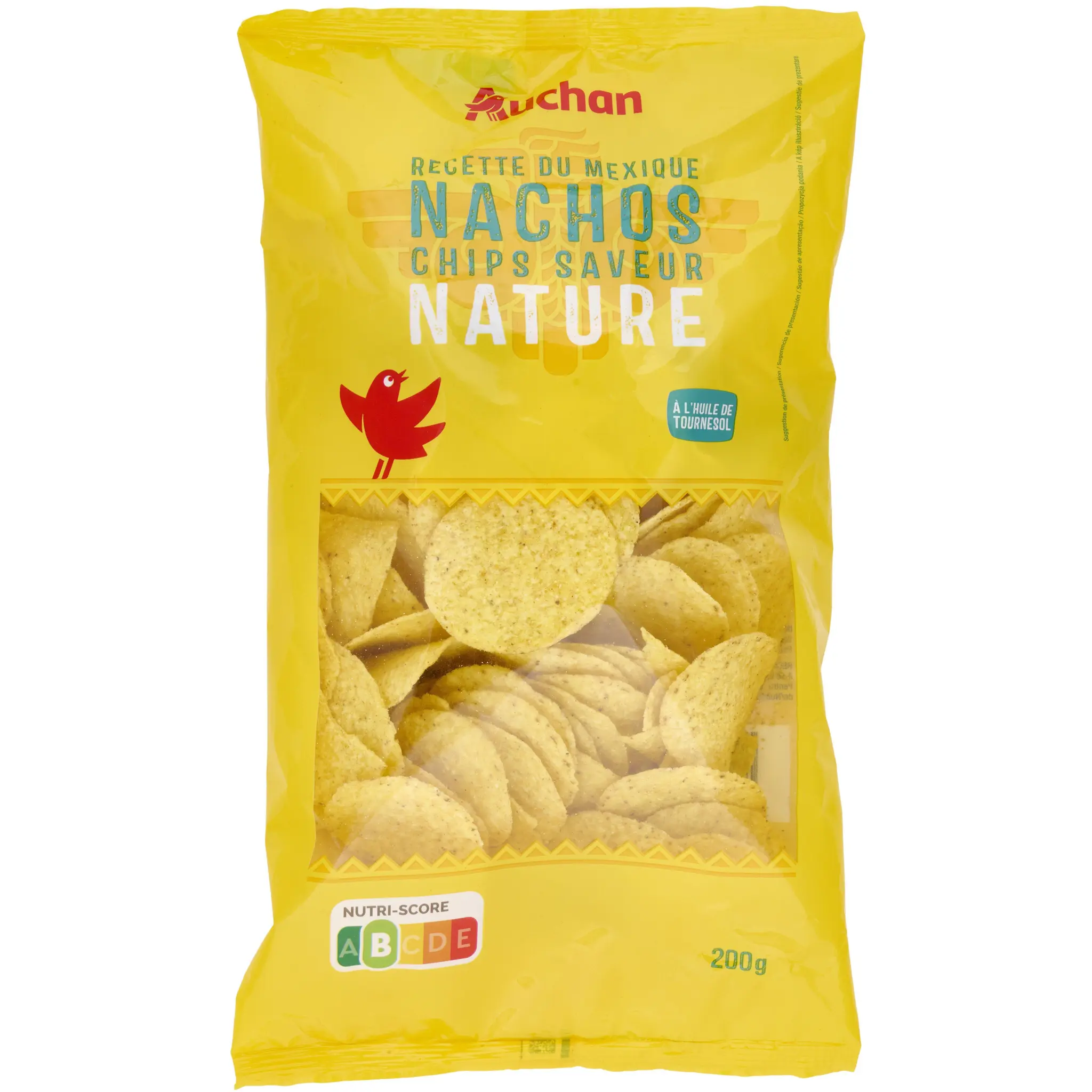 AUCHAN Chips nachos nature
