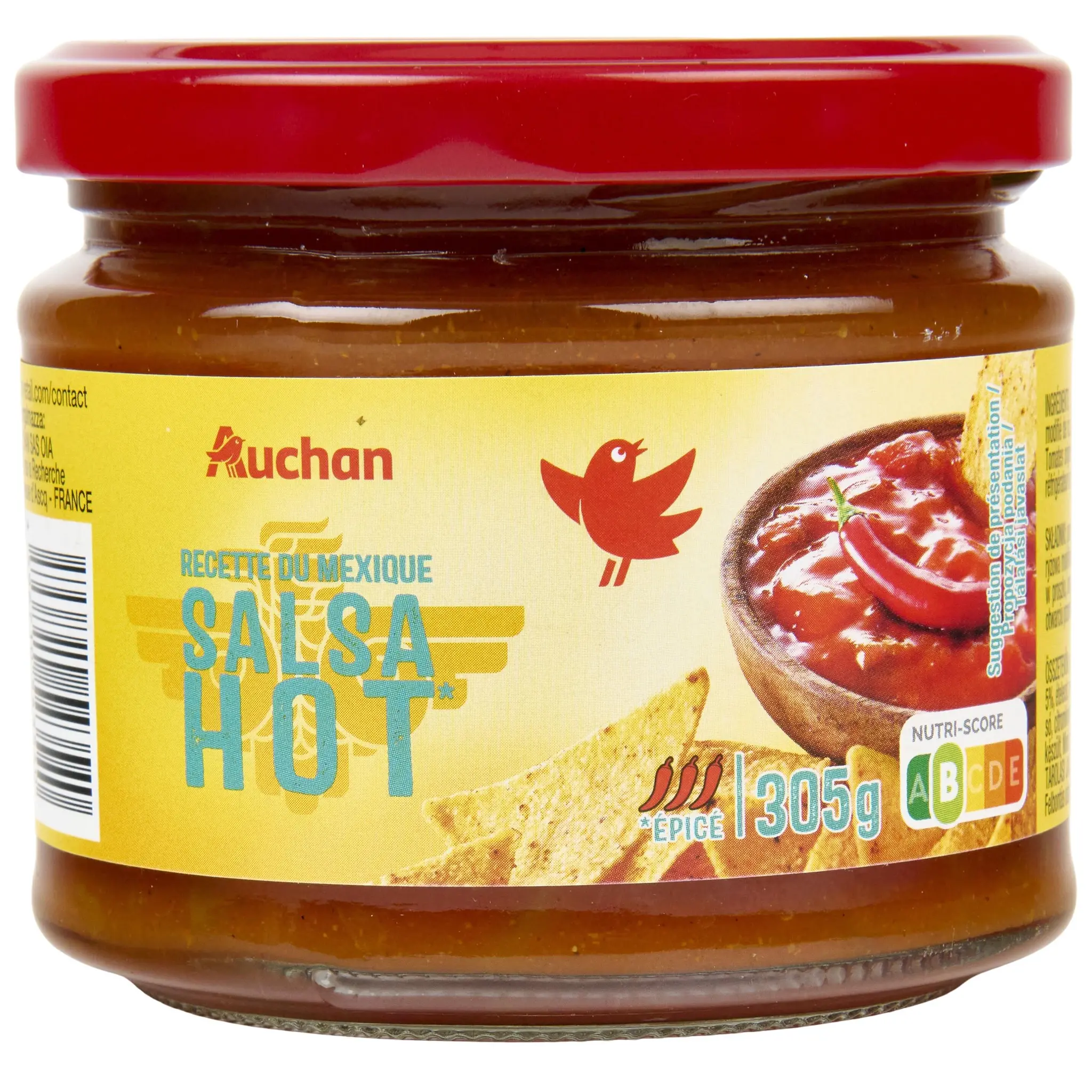 AUCHAN Sauce salsa mexicaine hot