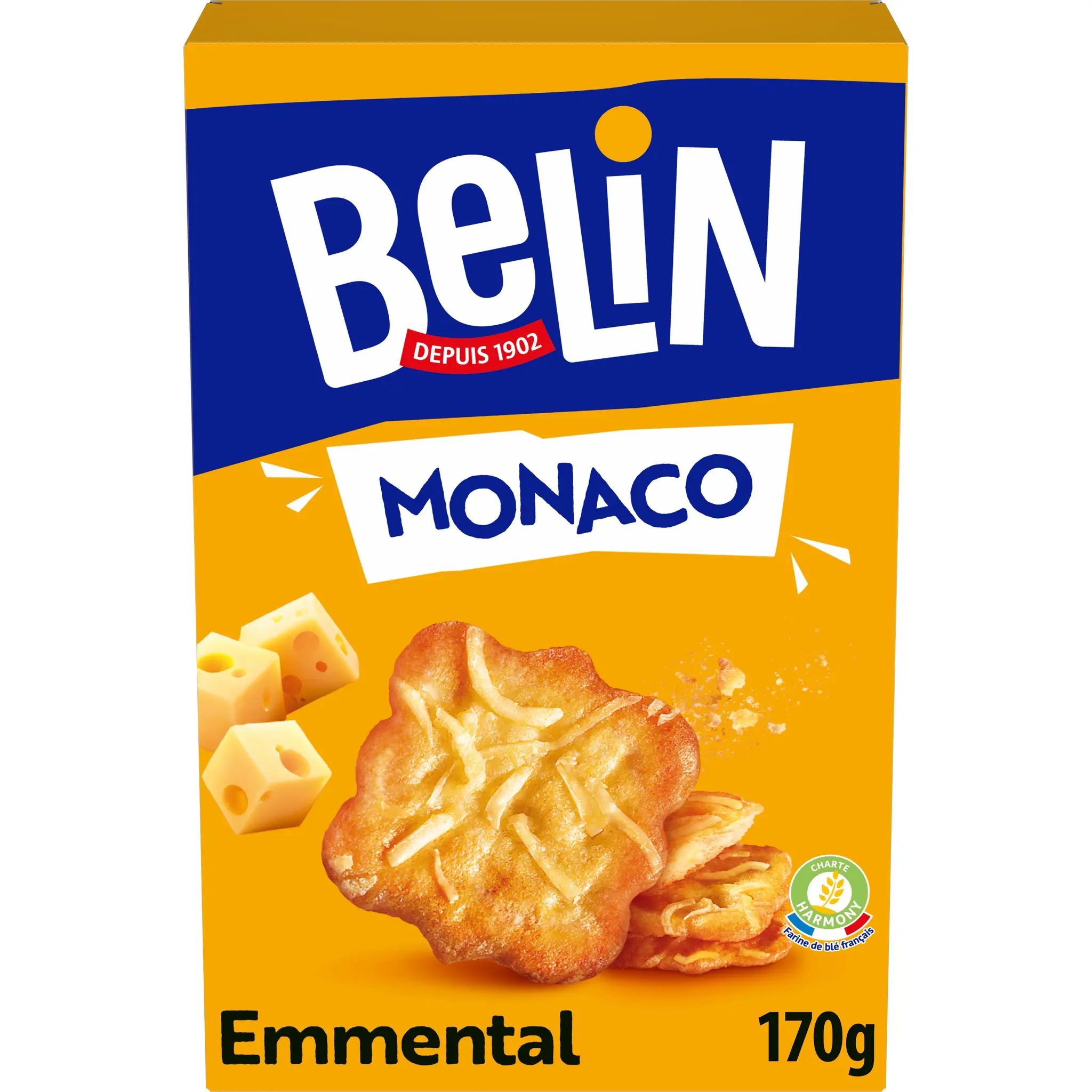 BELIN Biscuits crackers à l'emmental Monaco