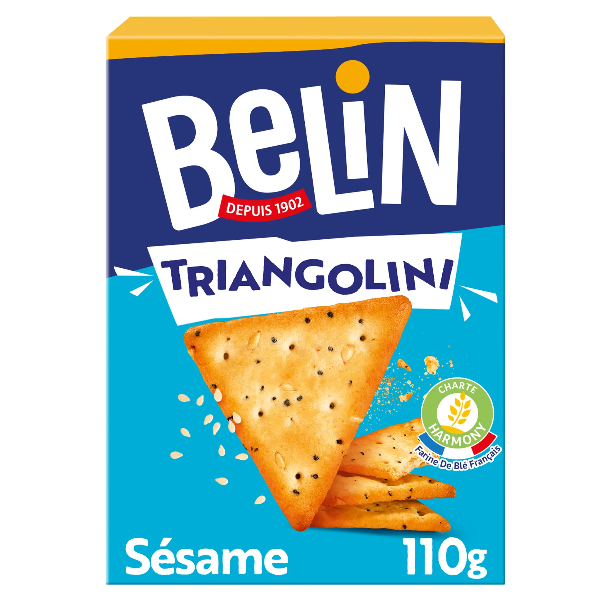 BELIN Biscuits crackers au sésame Triangolini