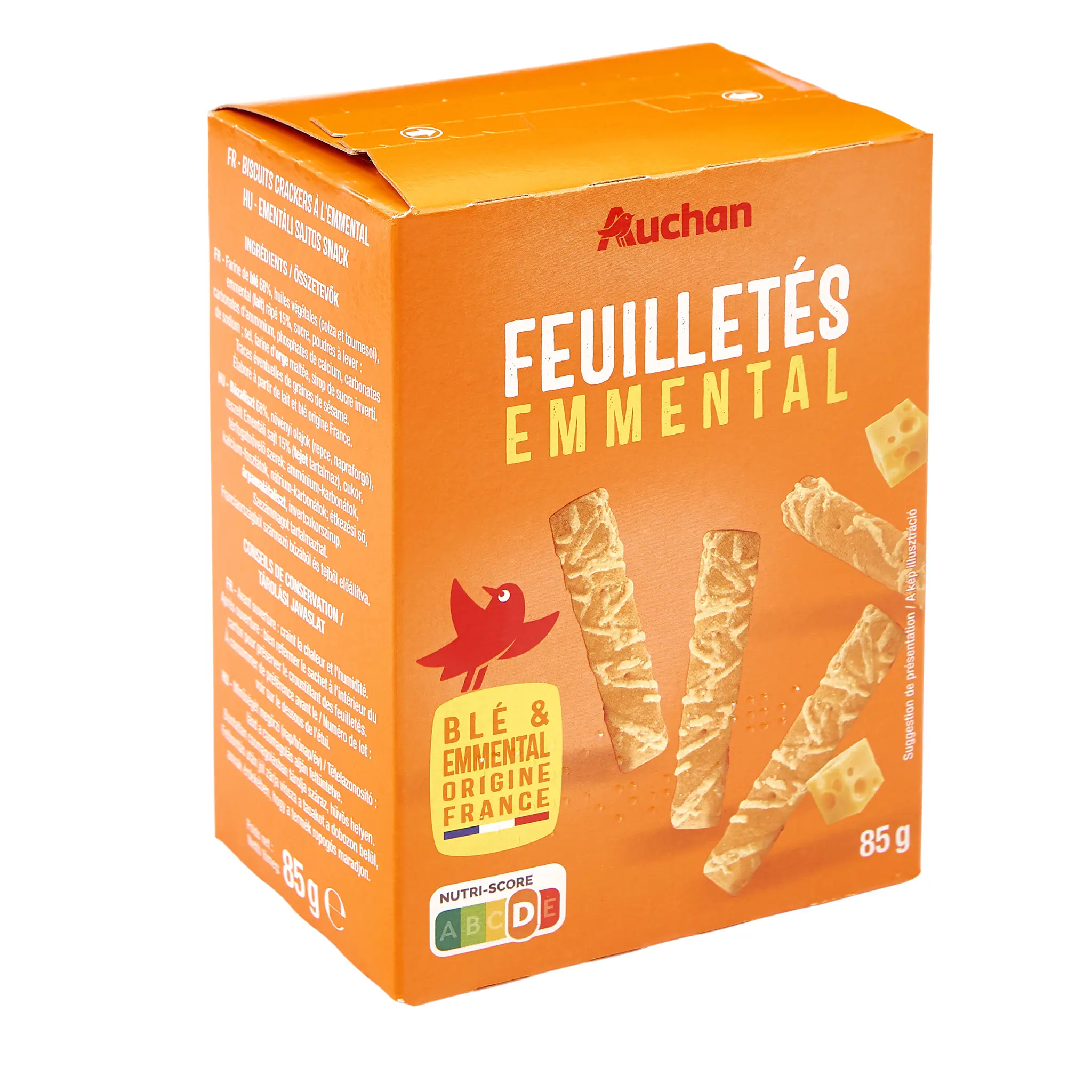 AUCHAN Feuilletés à l'emmental