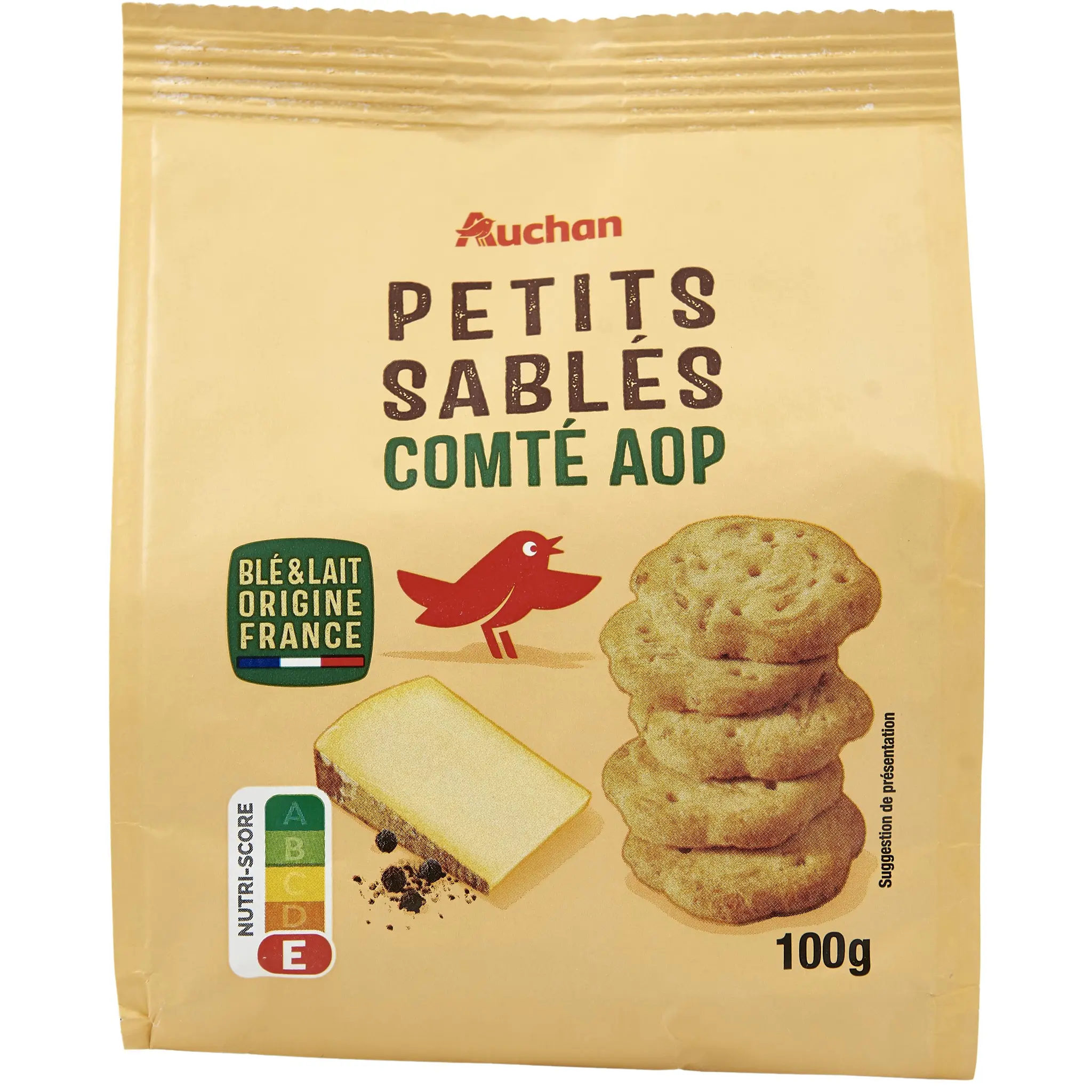 AUCHAN Petits sablés saveur comté AOP
