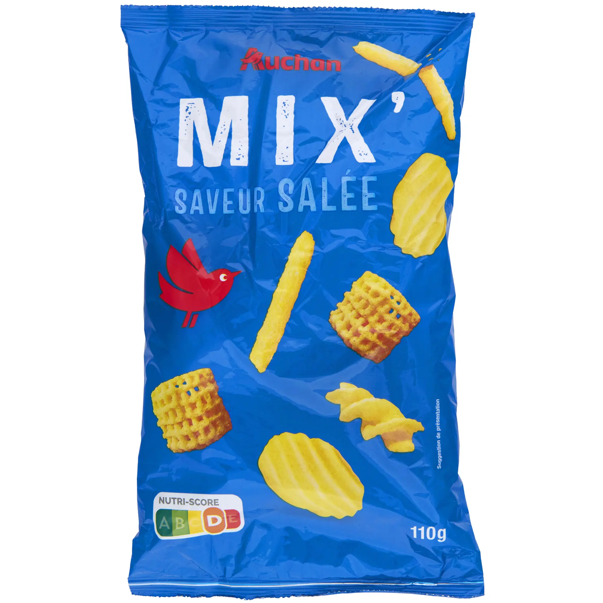 AUCHAN Asssortiment de biscuits saveur salée Mix