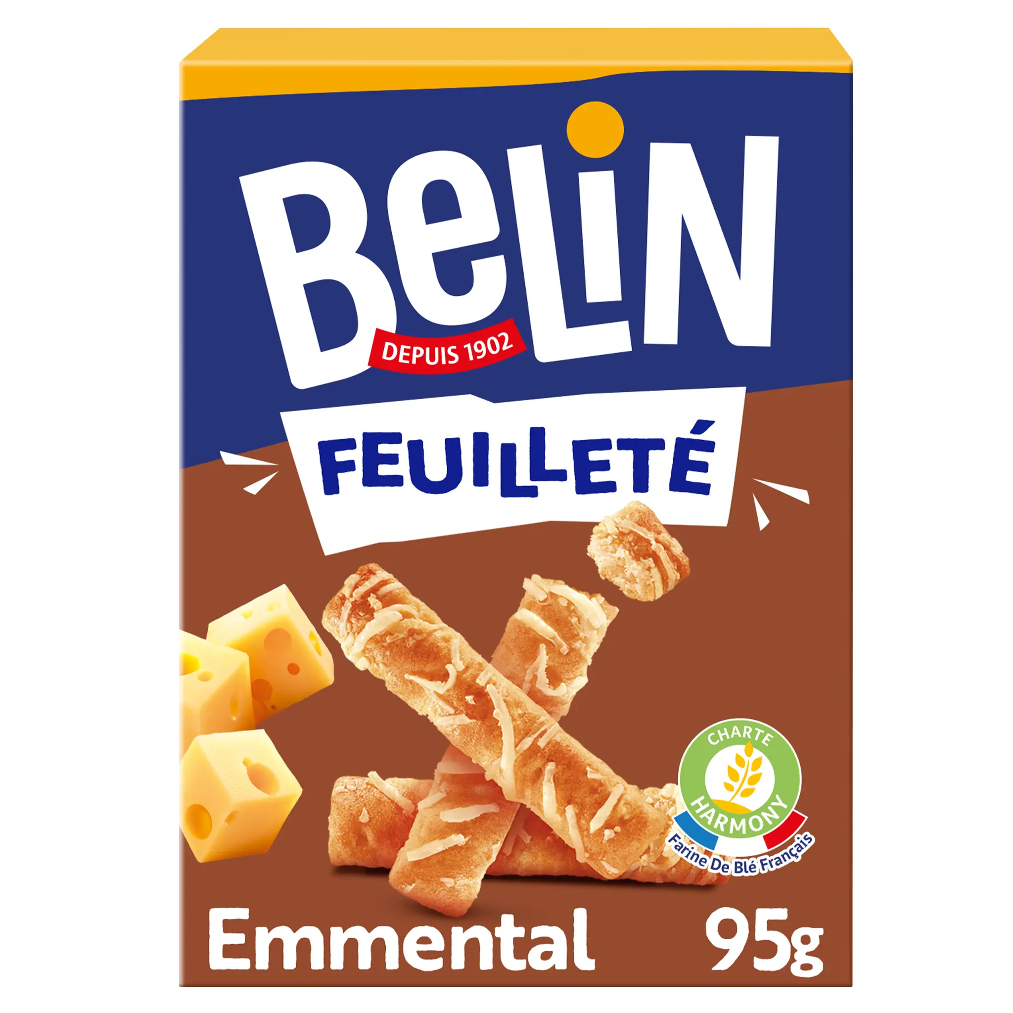 BELIN Biscuits crackers à l'emmental Feuilleté