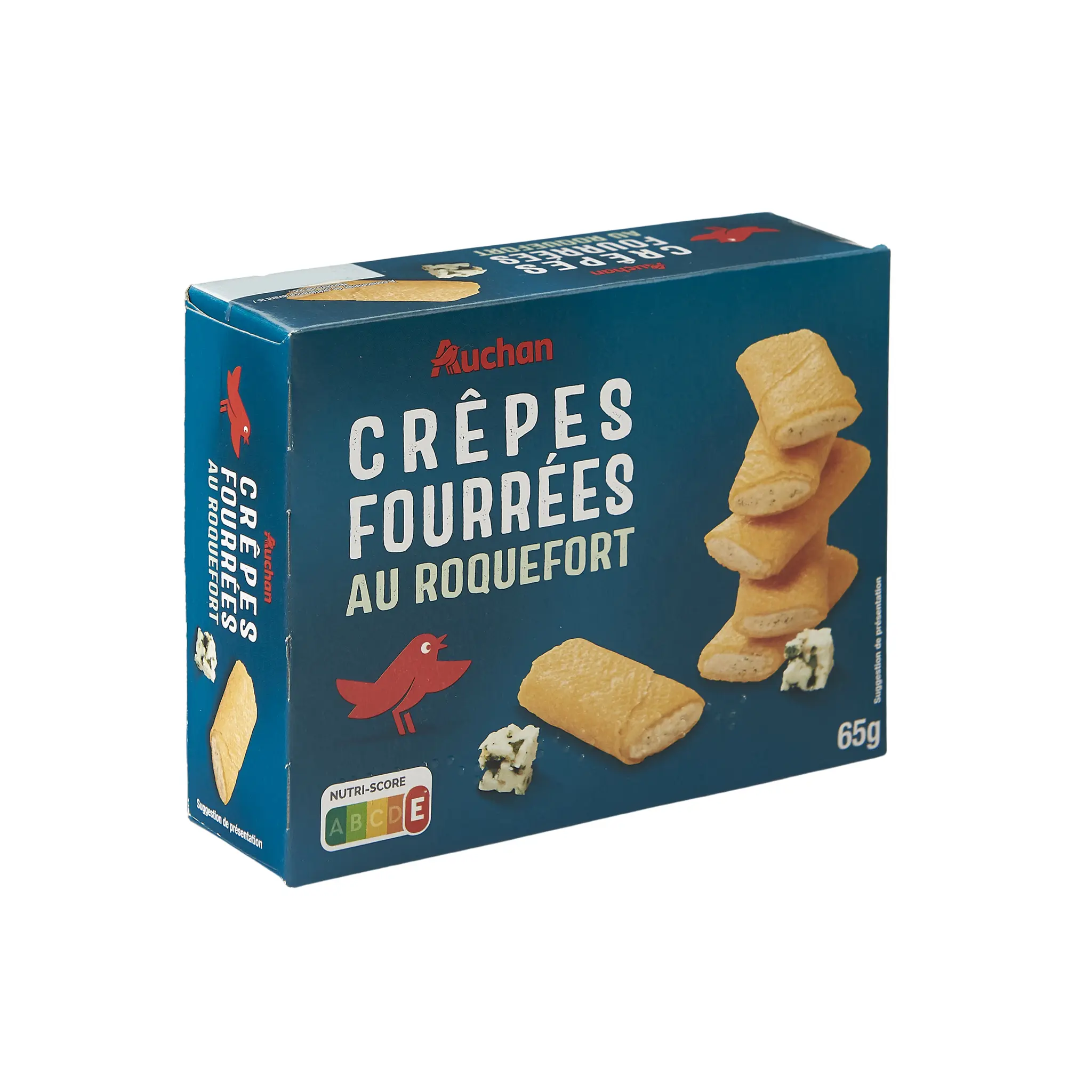 AUCHAN Crêpes fourrées au roquefort