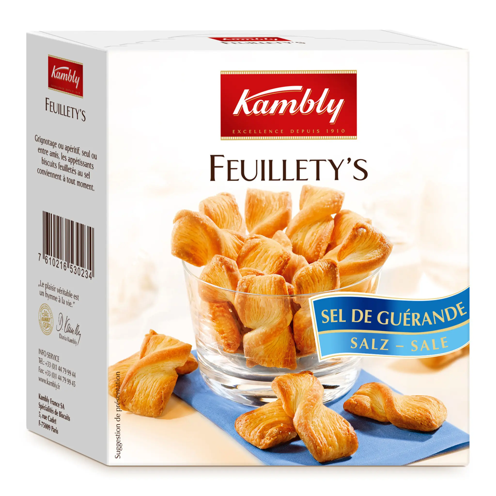 KAMBLY Feuillety's Biscuits feuilletés au sel de Guérande