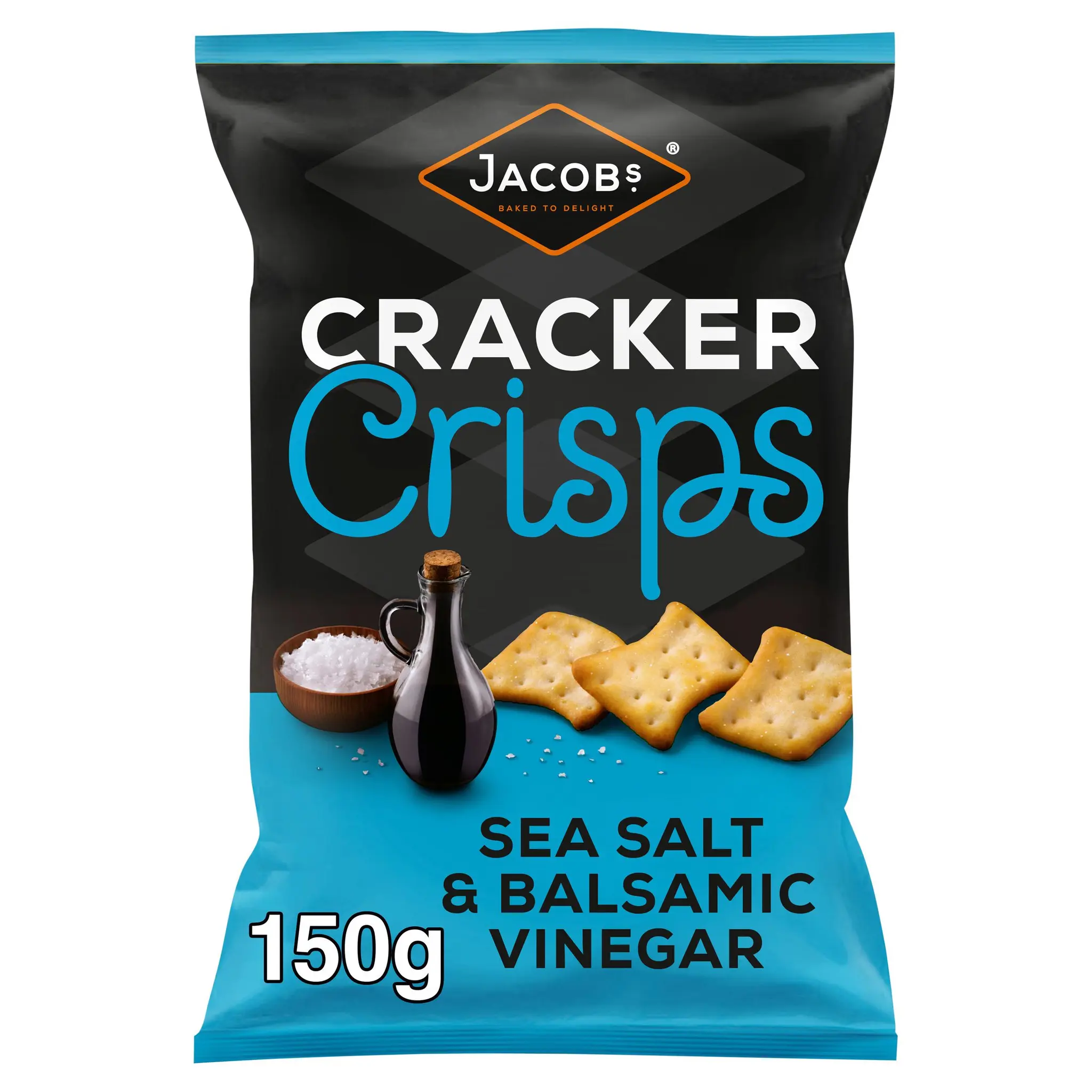 JACOBS Crackers crisps de sel marin et vinaigre balsamique