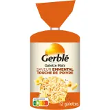 GERBLE Galette de maïs saveur emmental et touche de poivre