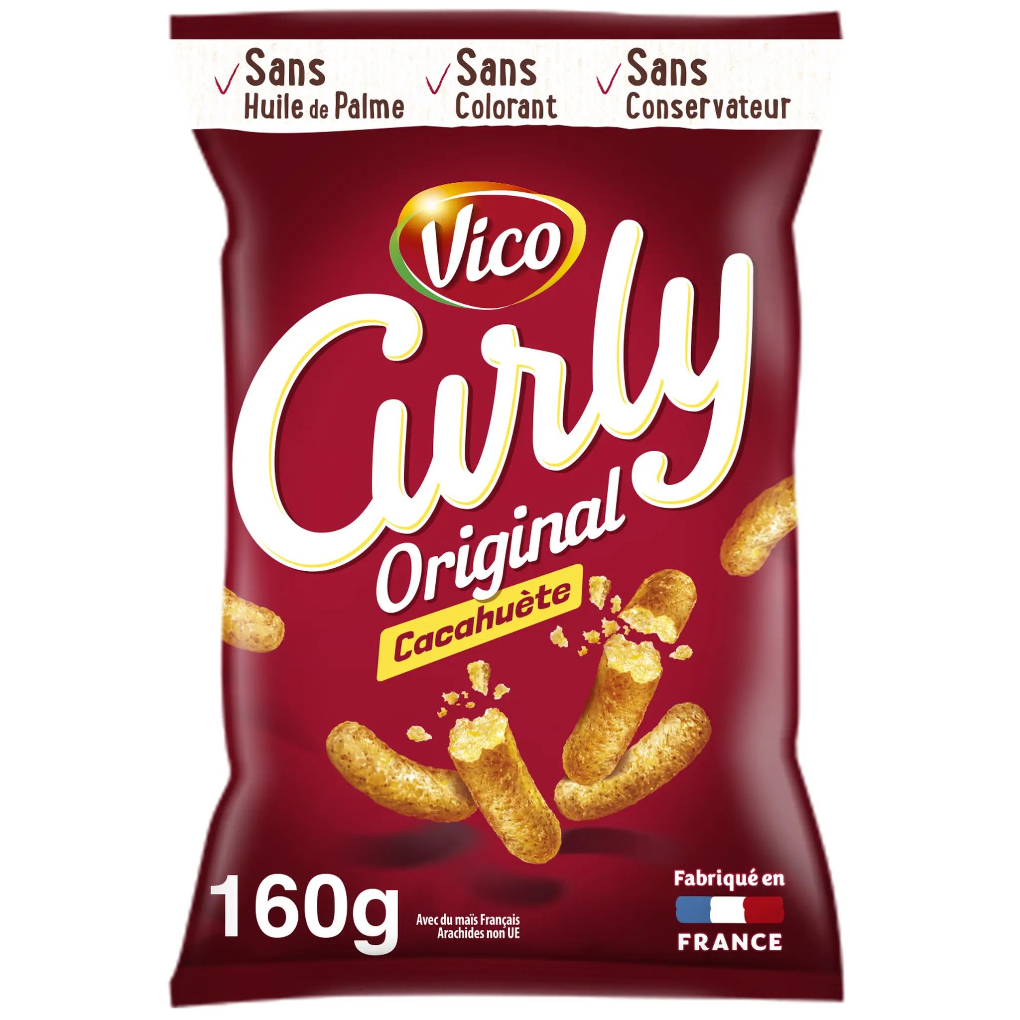 CURLY Biscuits salés à la cacahuète l'original