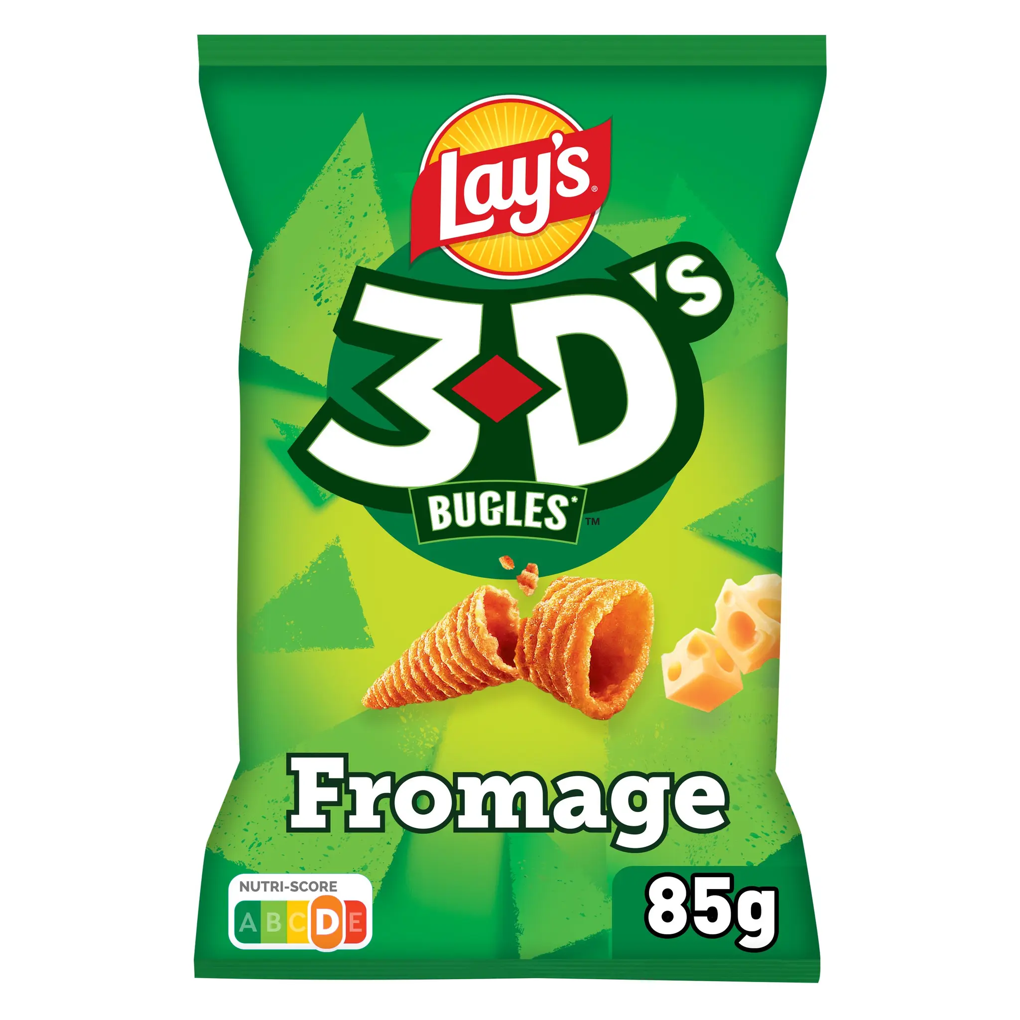 LAY'S Biscuits soufflés 3D's bugles goût fromage