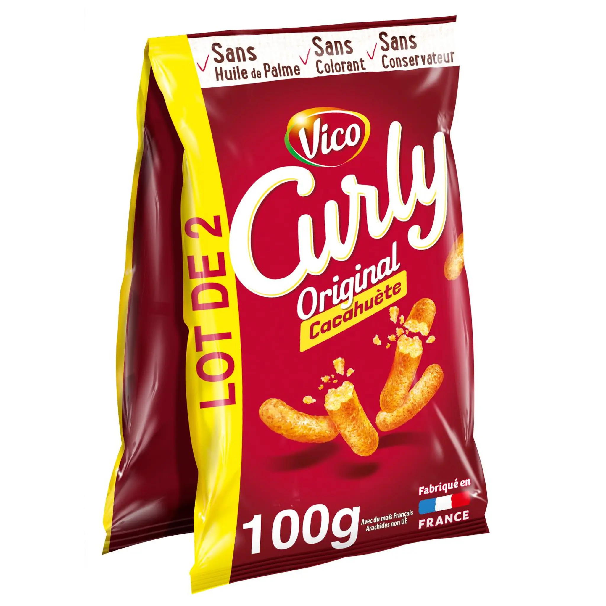 CURLY Biscuits salés à la cacahuète l'original