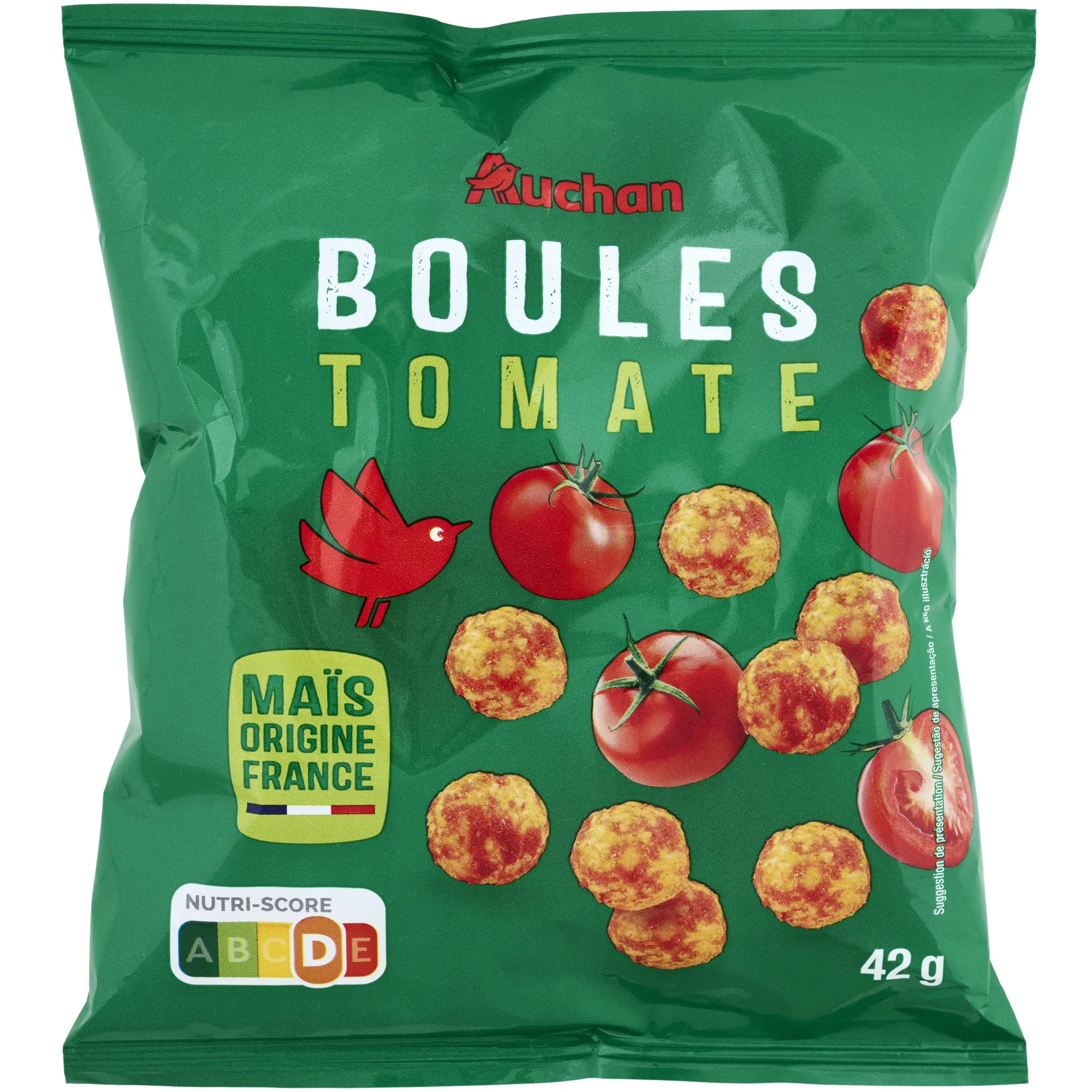 AUCHAN Biscuits soufflés à la tomate