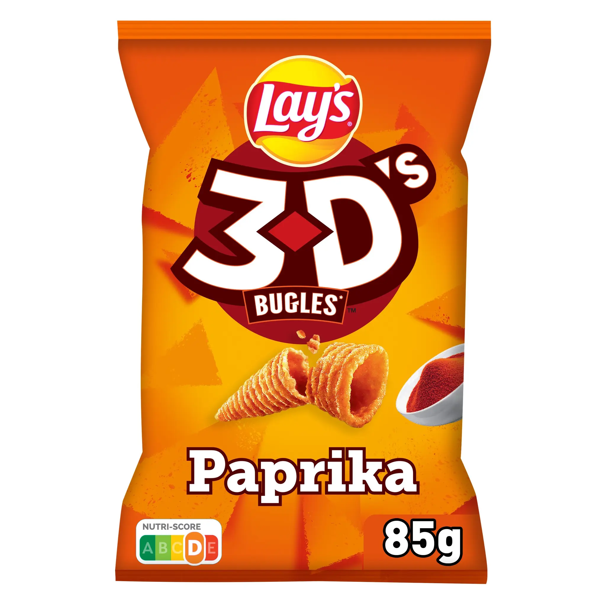 LAY'S Biscuits soufflés 3D's bugles goût paprika