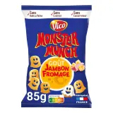 MONSTER MUNCH Biscuits soufflés goût jambon fromage