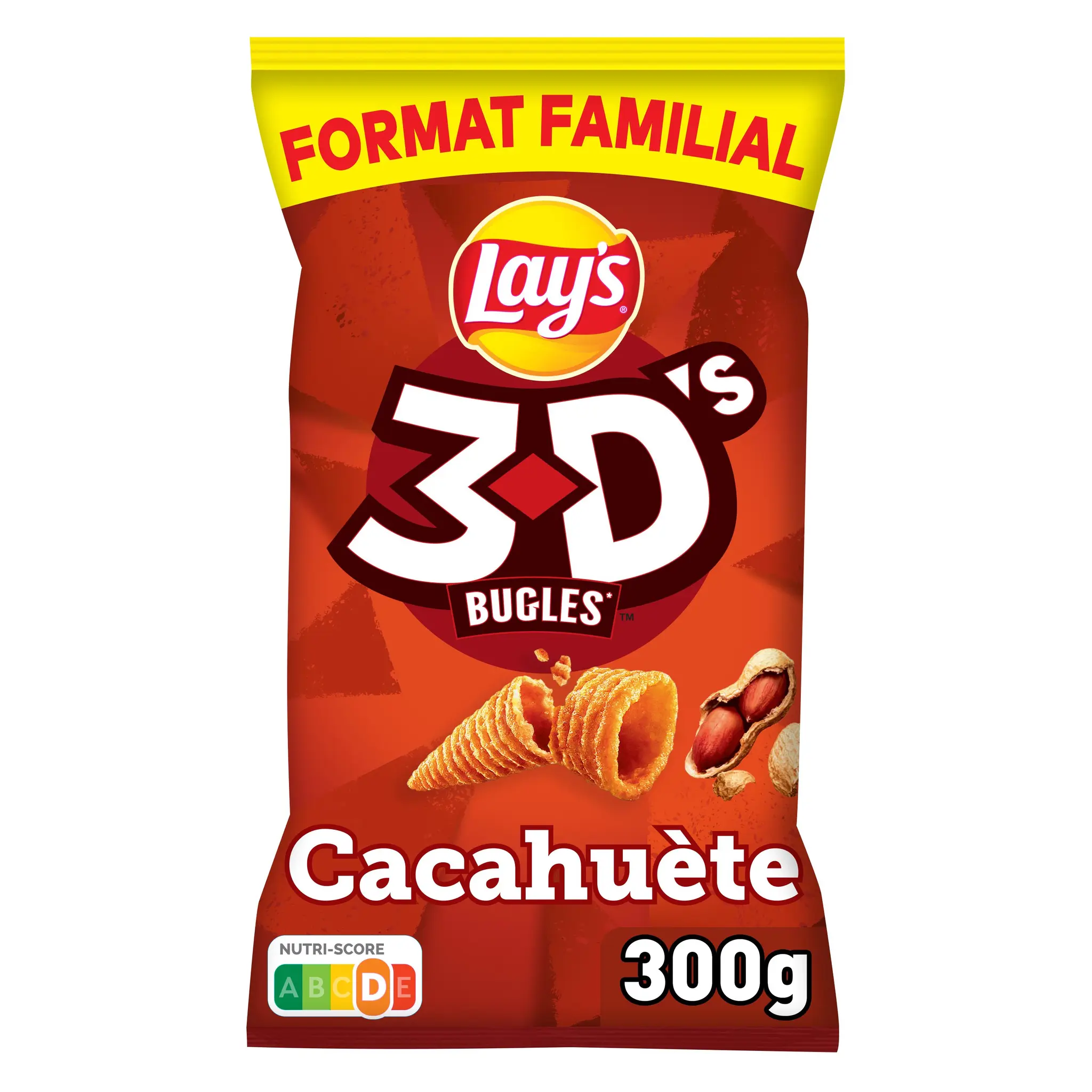 LAY'S Biscuits soufflés 3D's goût cacahuète