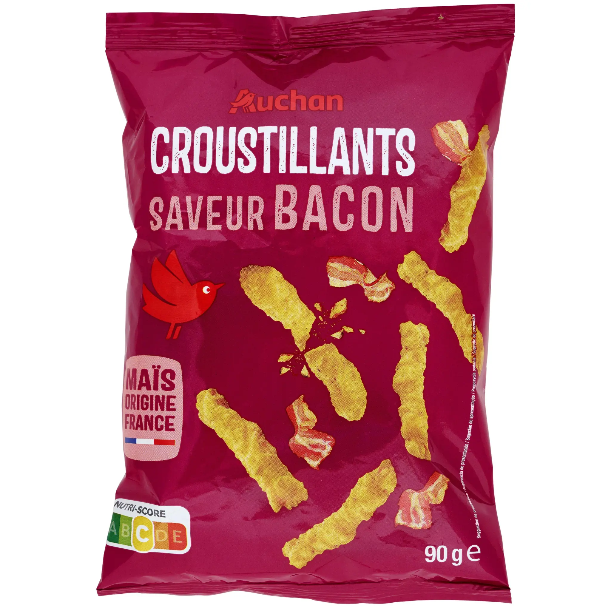 AUCHAN Croustillants saveur bacon