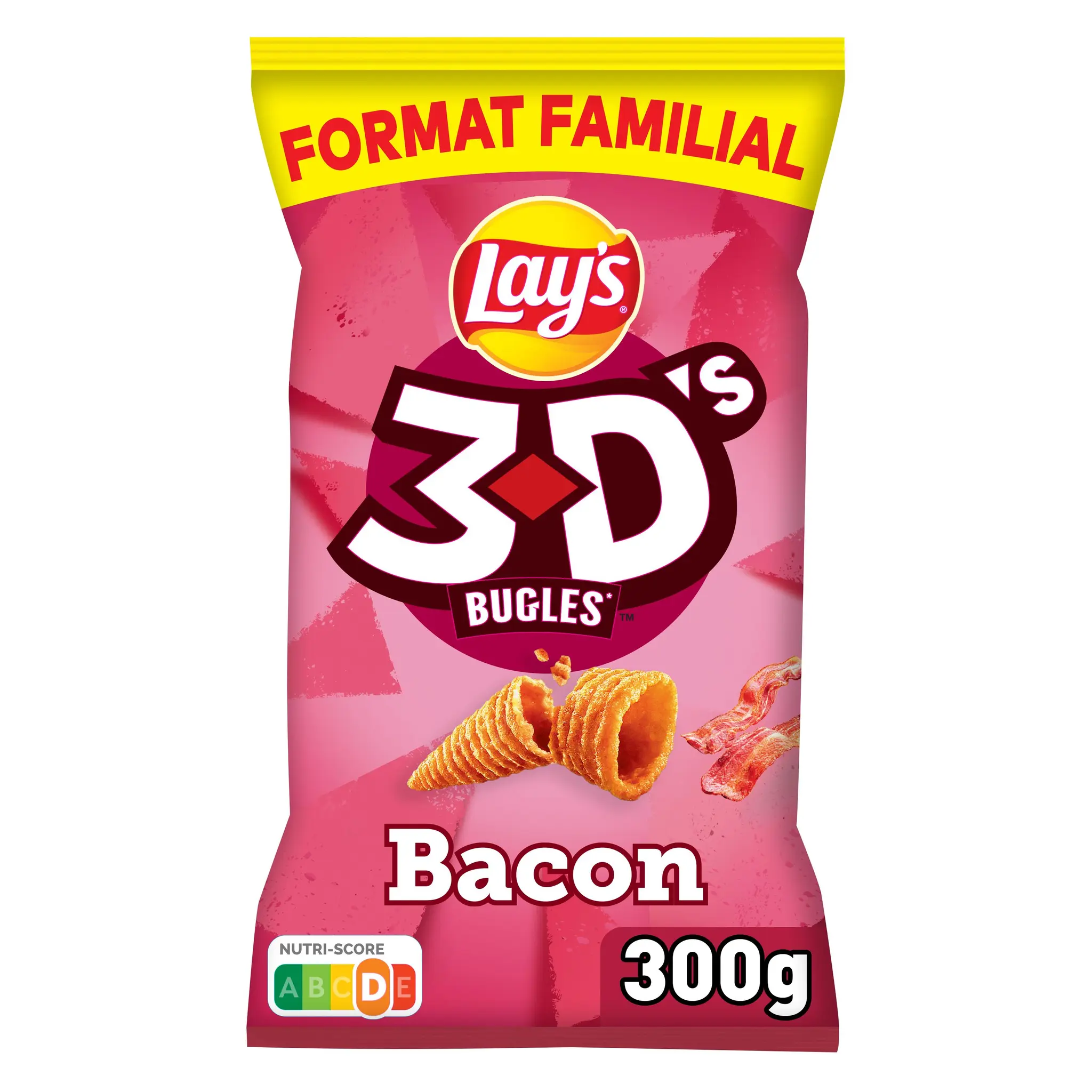 LAY'S Biscuits soufflés 3D's goût bacon