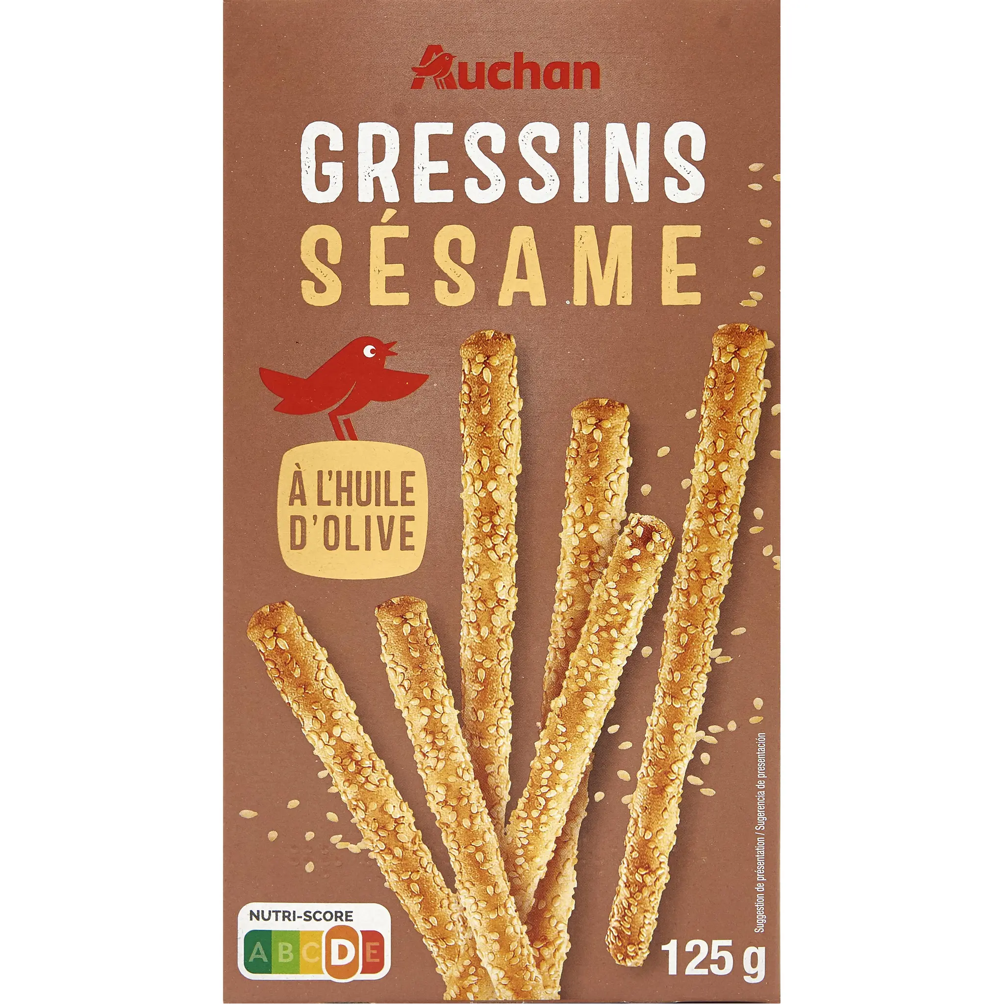AUCHAN Gressins au sésame