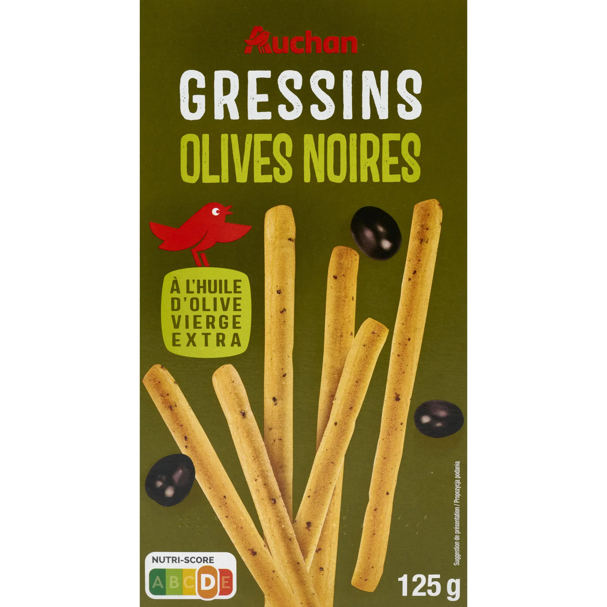 AUCHAN Gressins aux olives