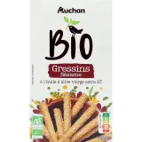 AUCHAN BIO Gressins sésame