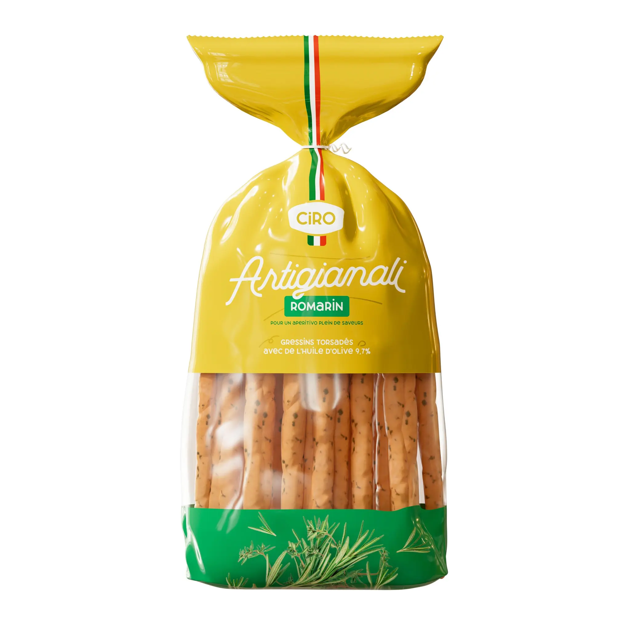 CIRO Gressins artisanaux biscuits salés au romarin