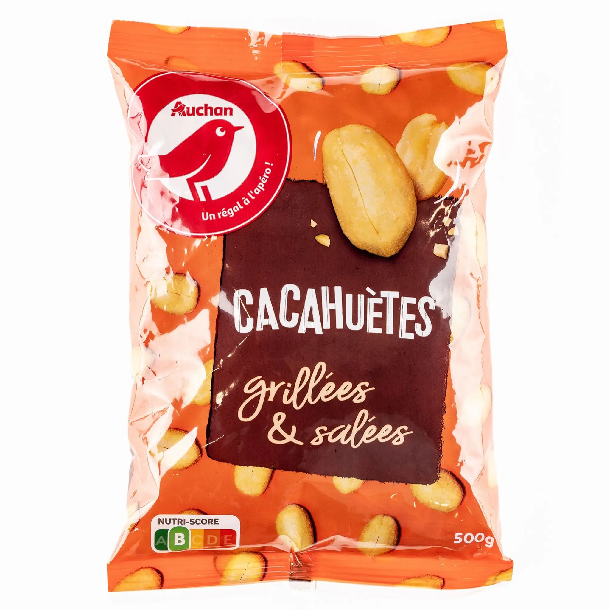 AUCHAN Cacahuètes grillées et salées