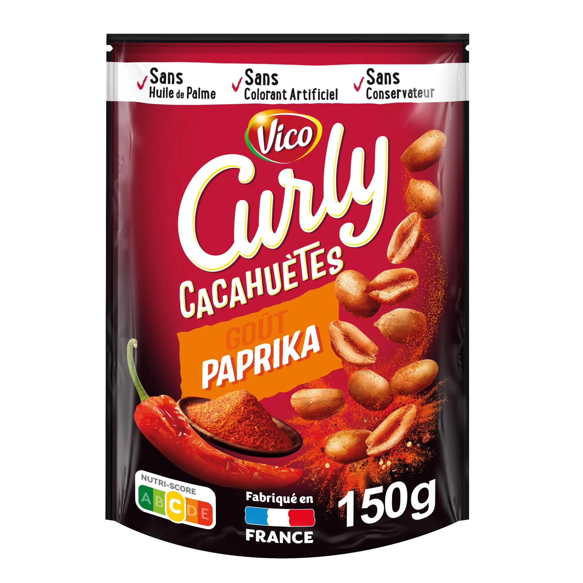 CURLY Cacahuètes grillées saveur paprika