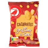 AUCHAN Cacahuètes grillées à sec