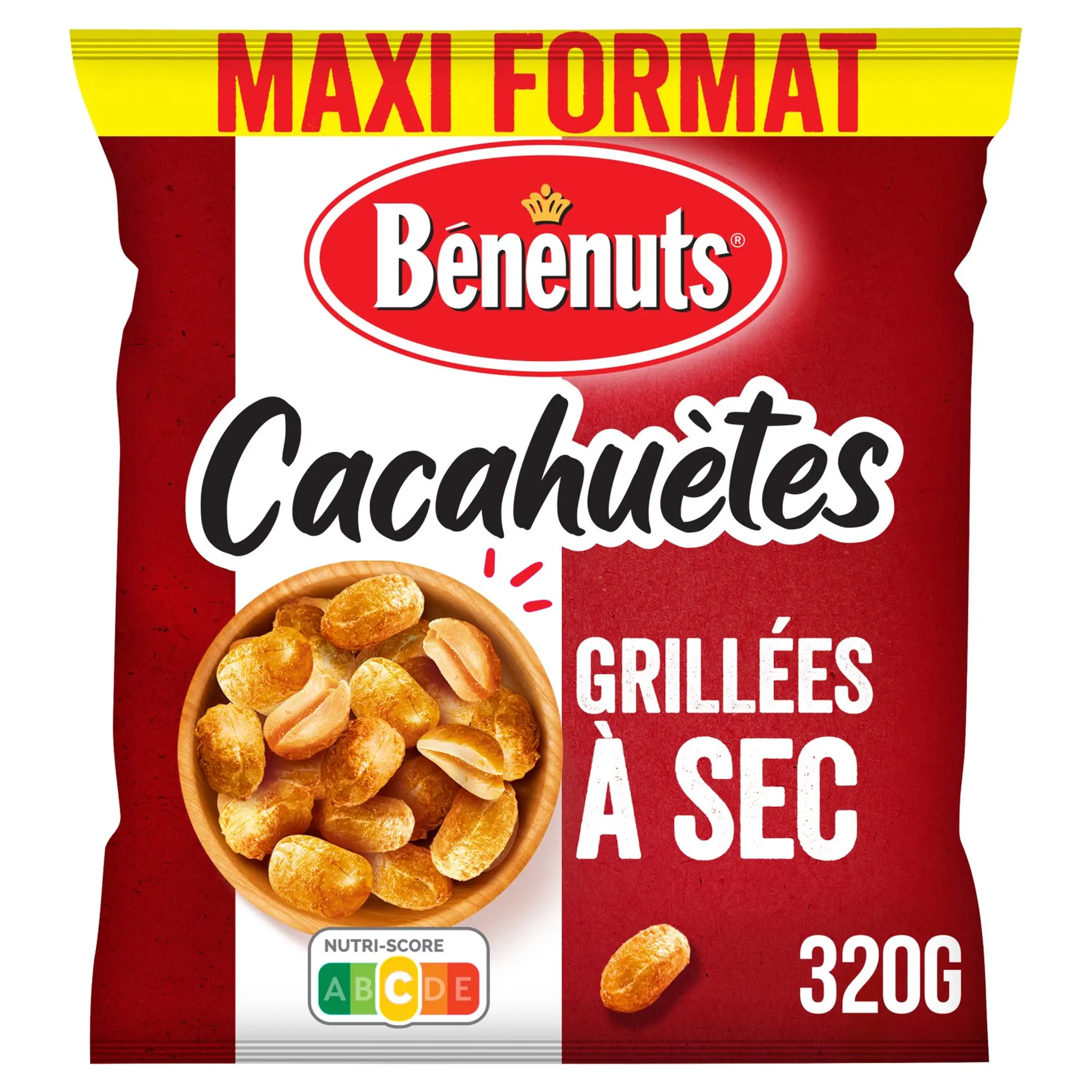 BENENUTS Cacahuètes grillées à sec nature