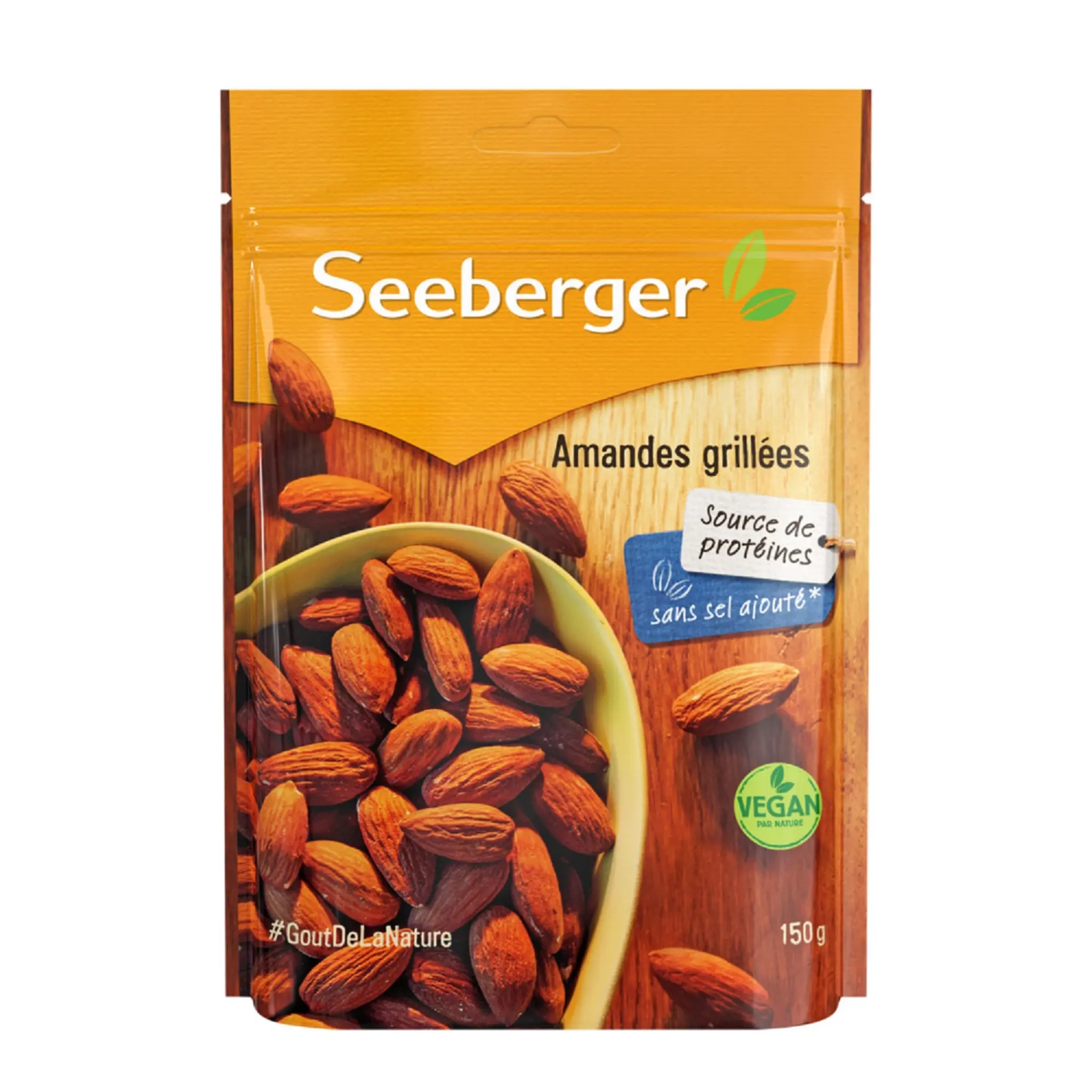 SEEBERGER Amandes grillées sans sel ajouté