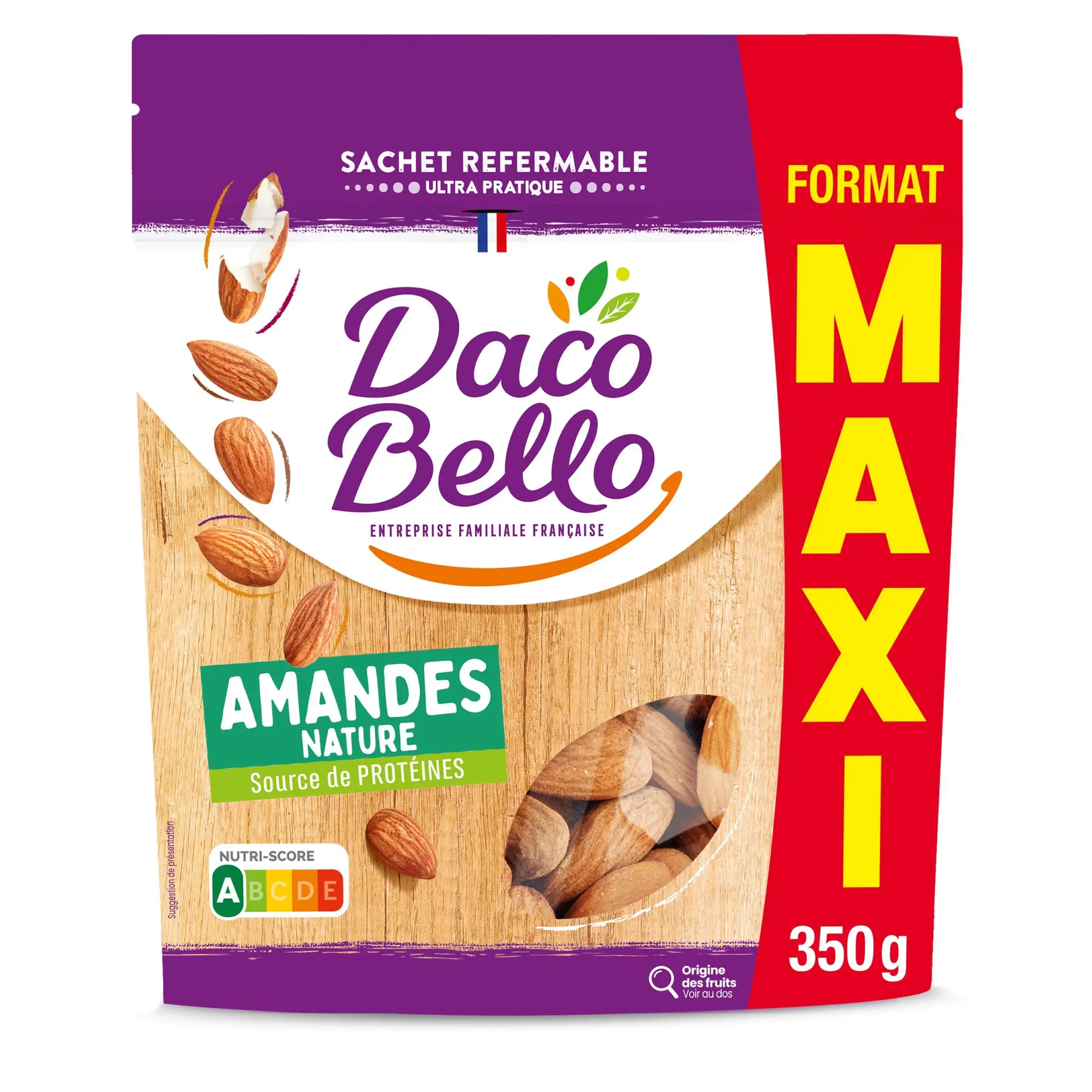 DACO BELLO Amandes natures maxi format